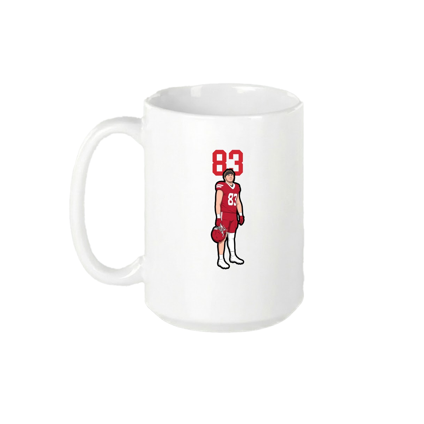 15oz Coffee Mug — Number Top in White