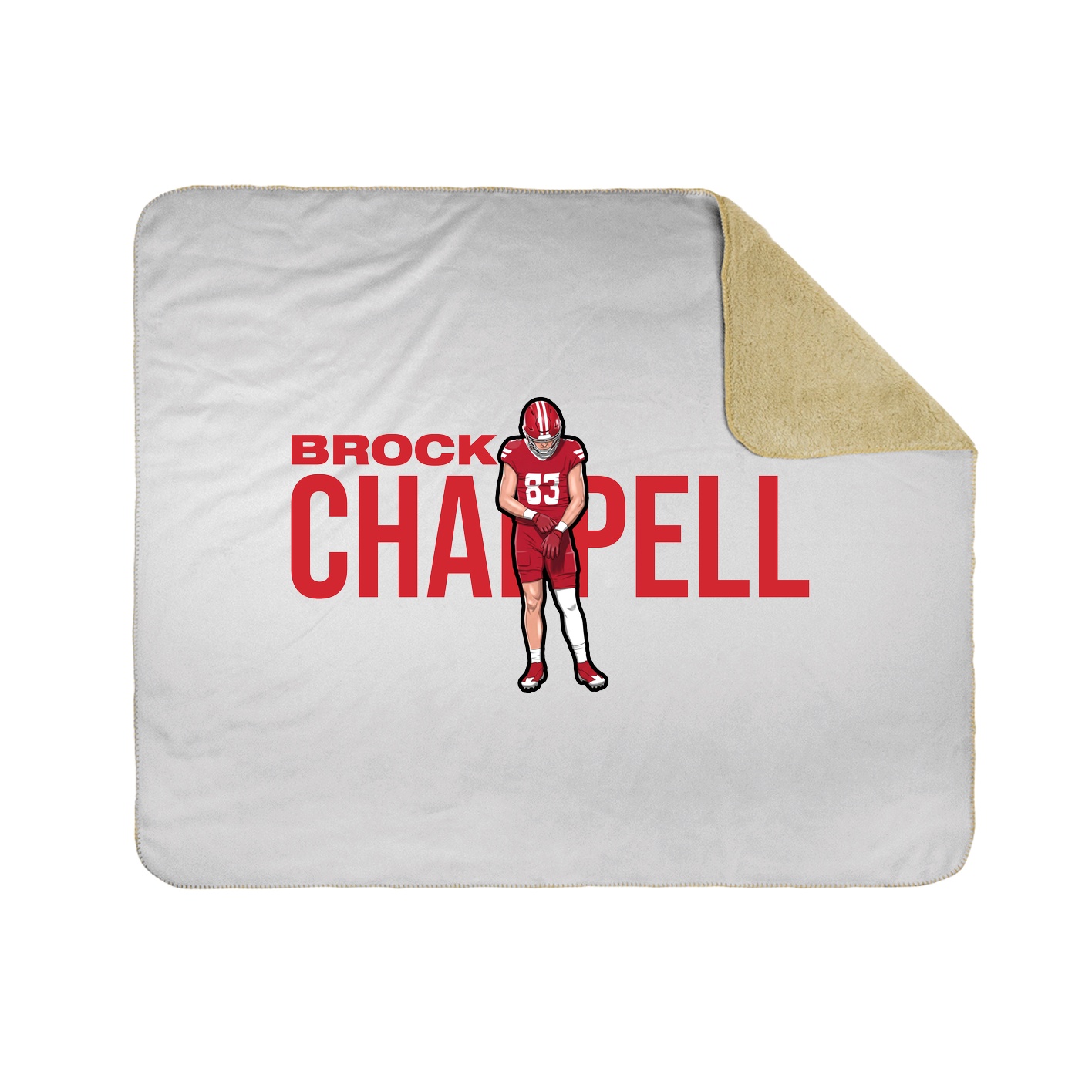 Throw Blanket — Player Name in White