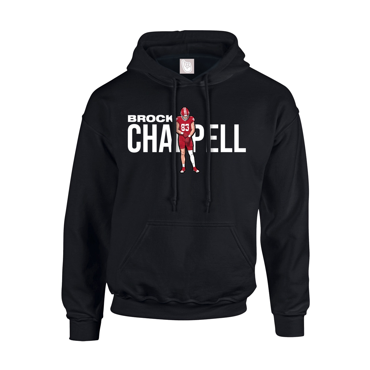 Youth Hoodie — Player Name in Black