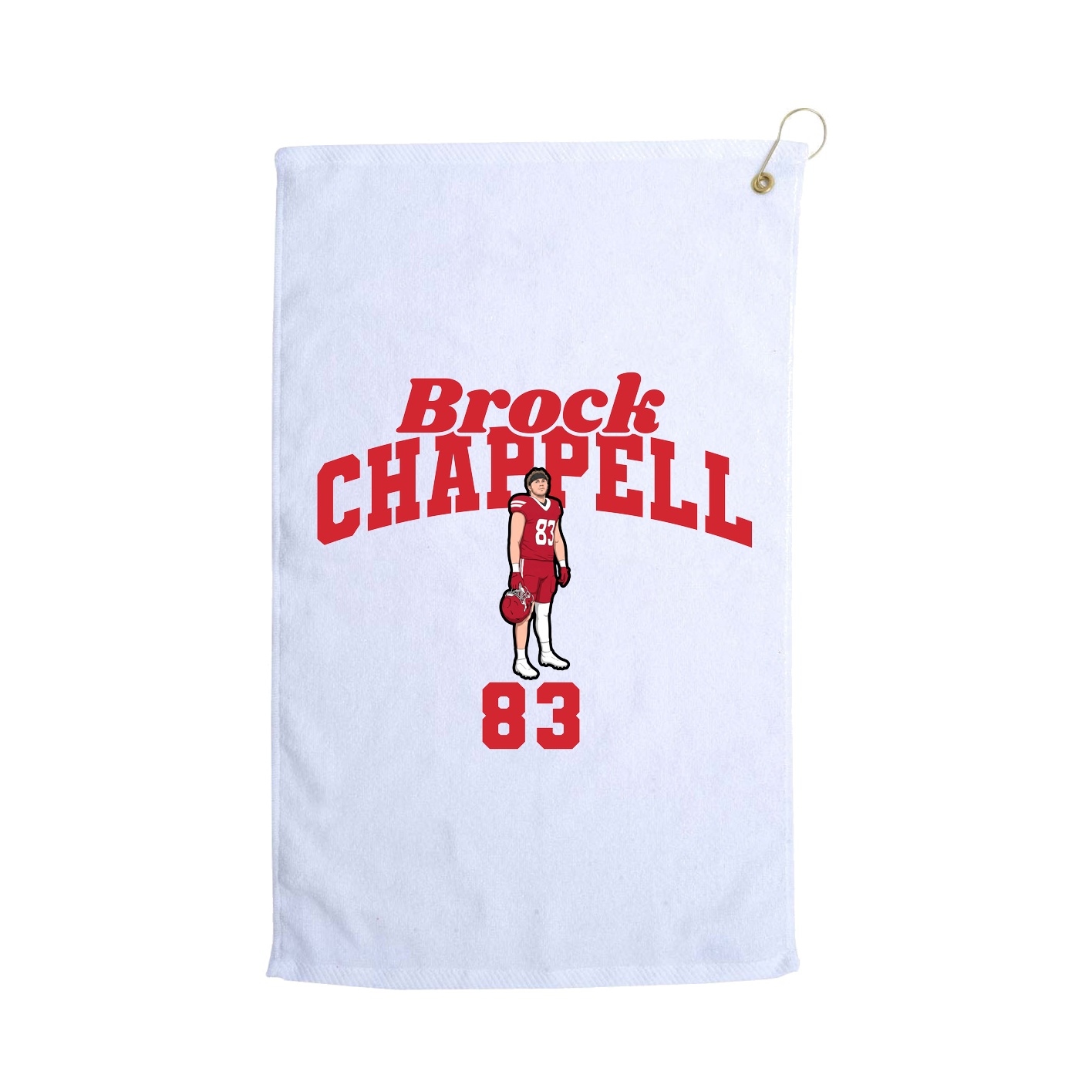 Golf Towel — Signature Arch in White
