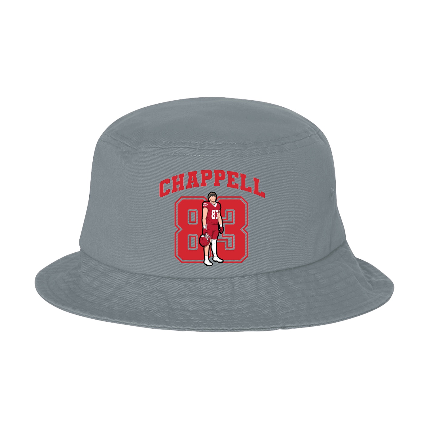 Bucket Cap — Number in Grey