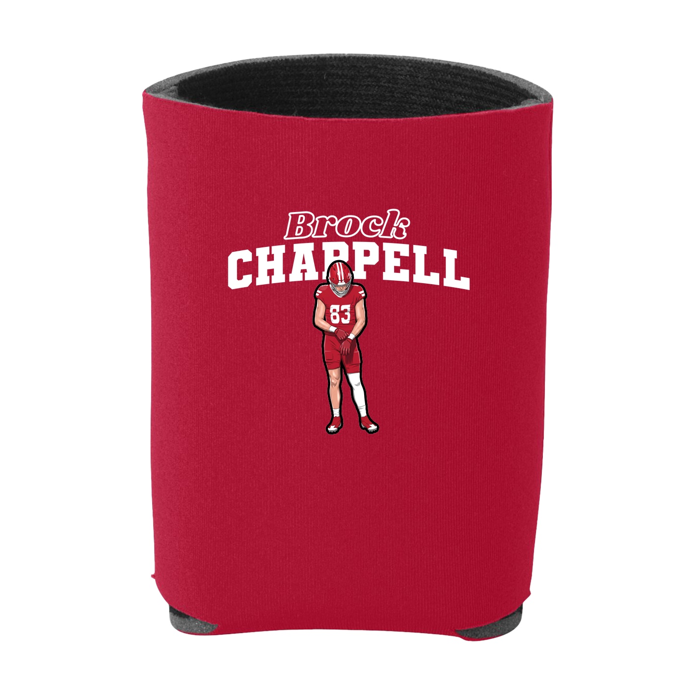 Can Holder — Name Arch in Red