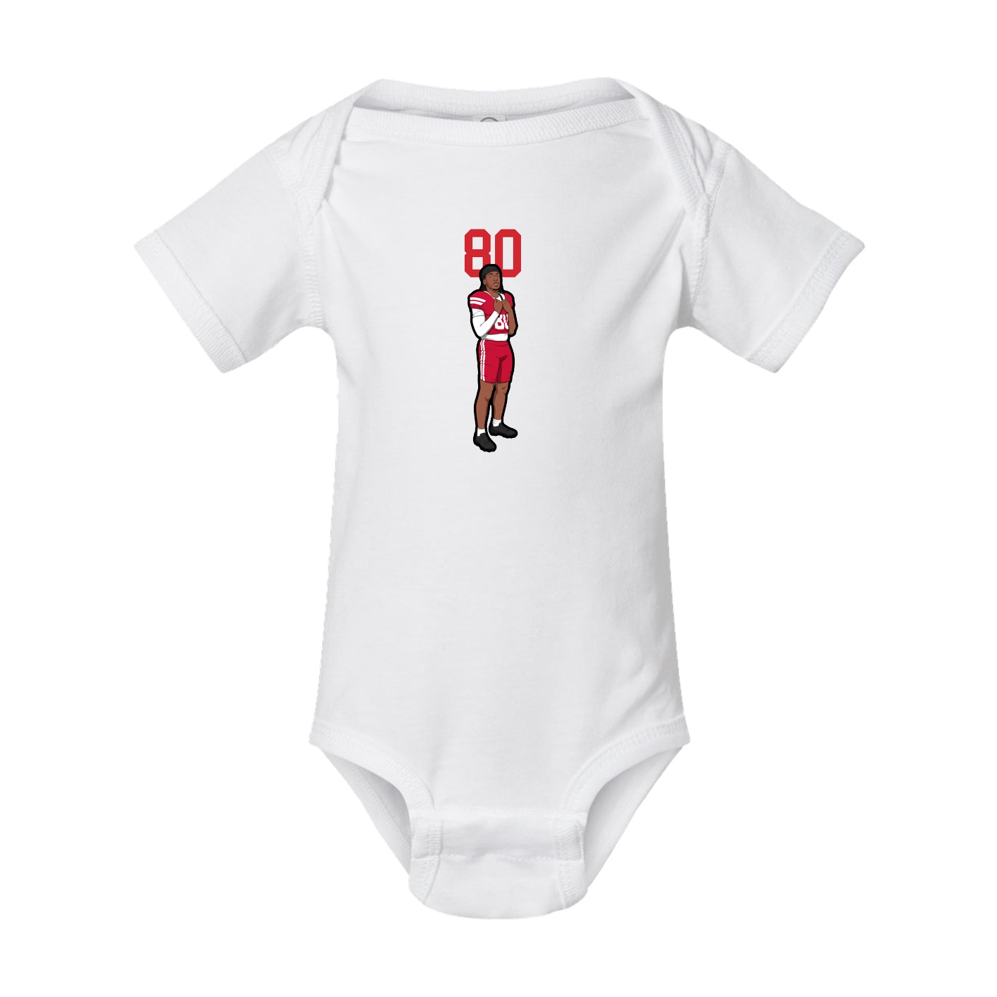 Baby Onesie — Number Top in White
