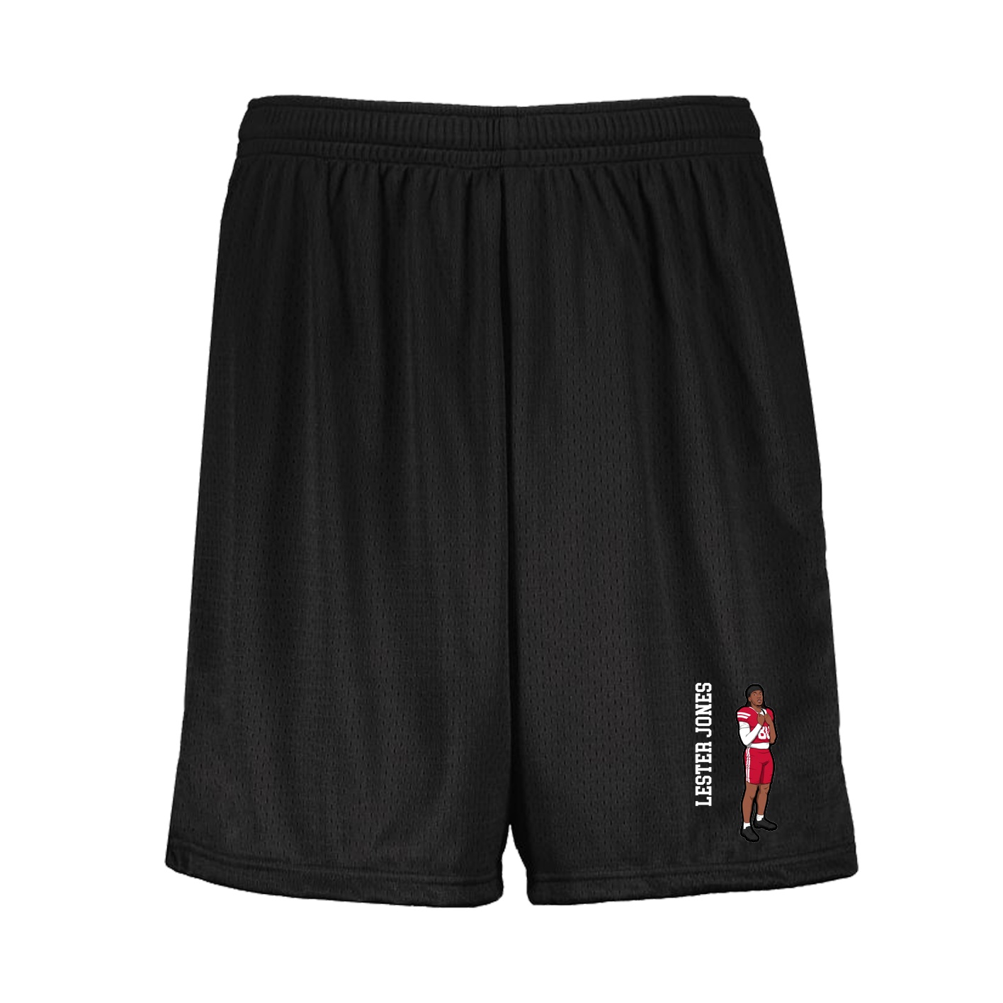 Shorts — Name Vertical in Black