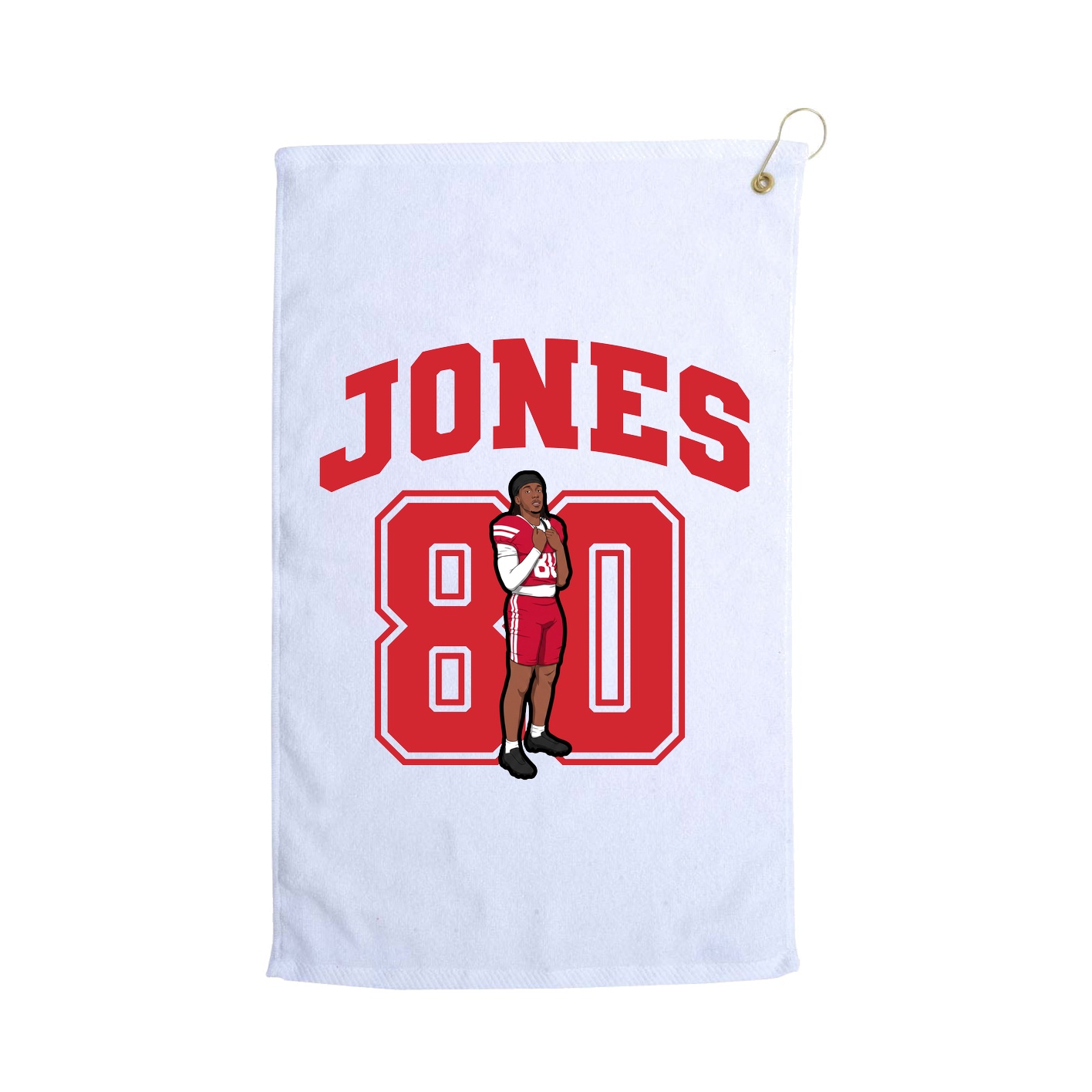 Golf Towel — Number in White