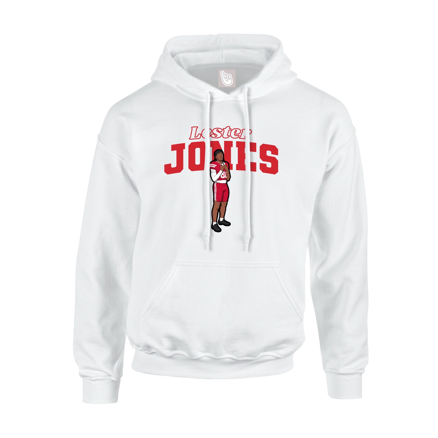 Hoodie — Name Arch in White