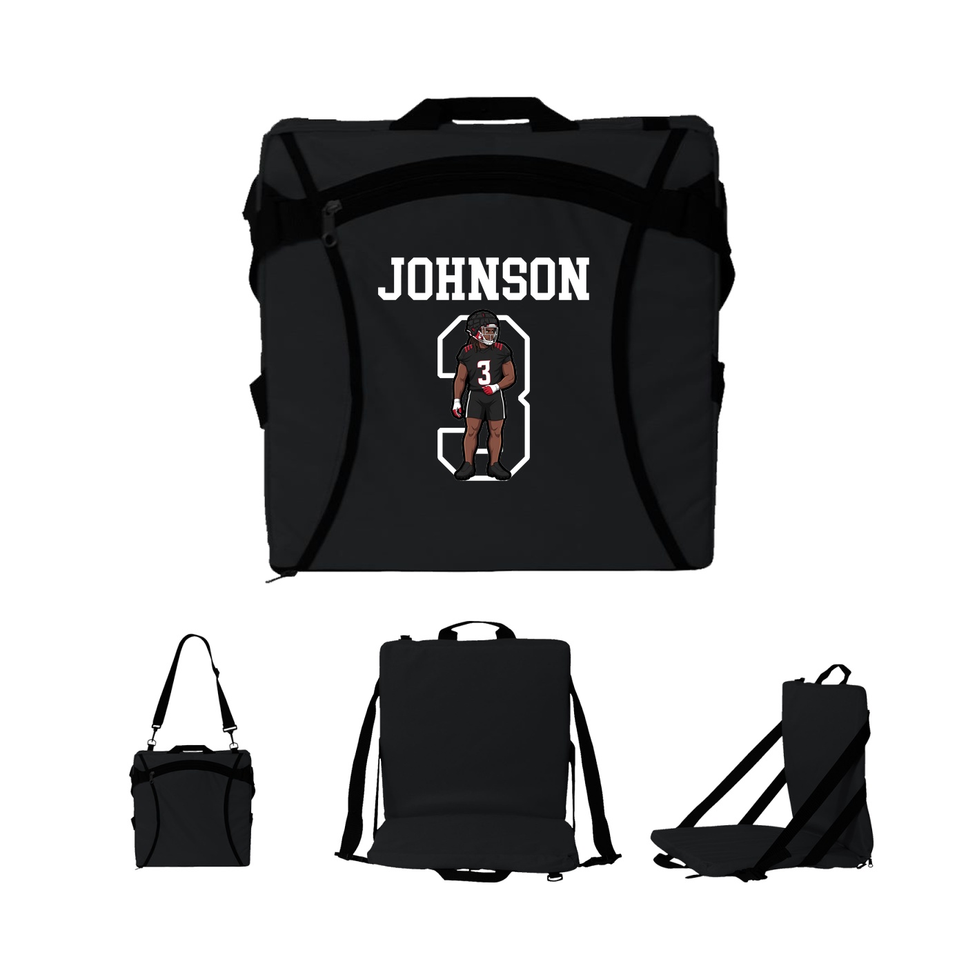 Folding Stadium Seat — Shirsey in Black