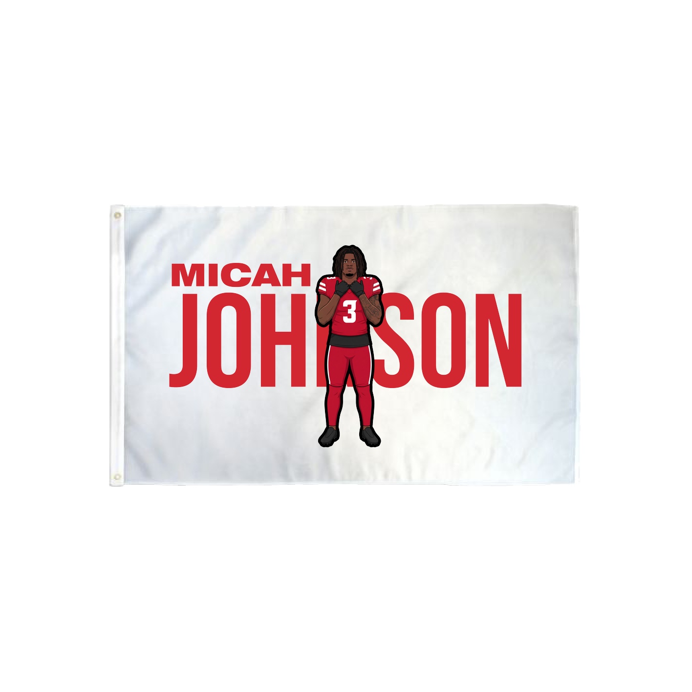 3x5 Flag — Player Name in Classic
