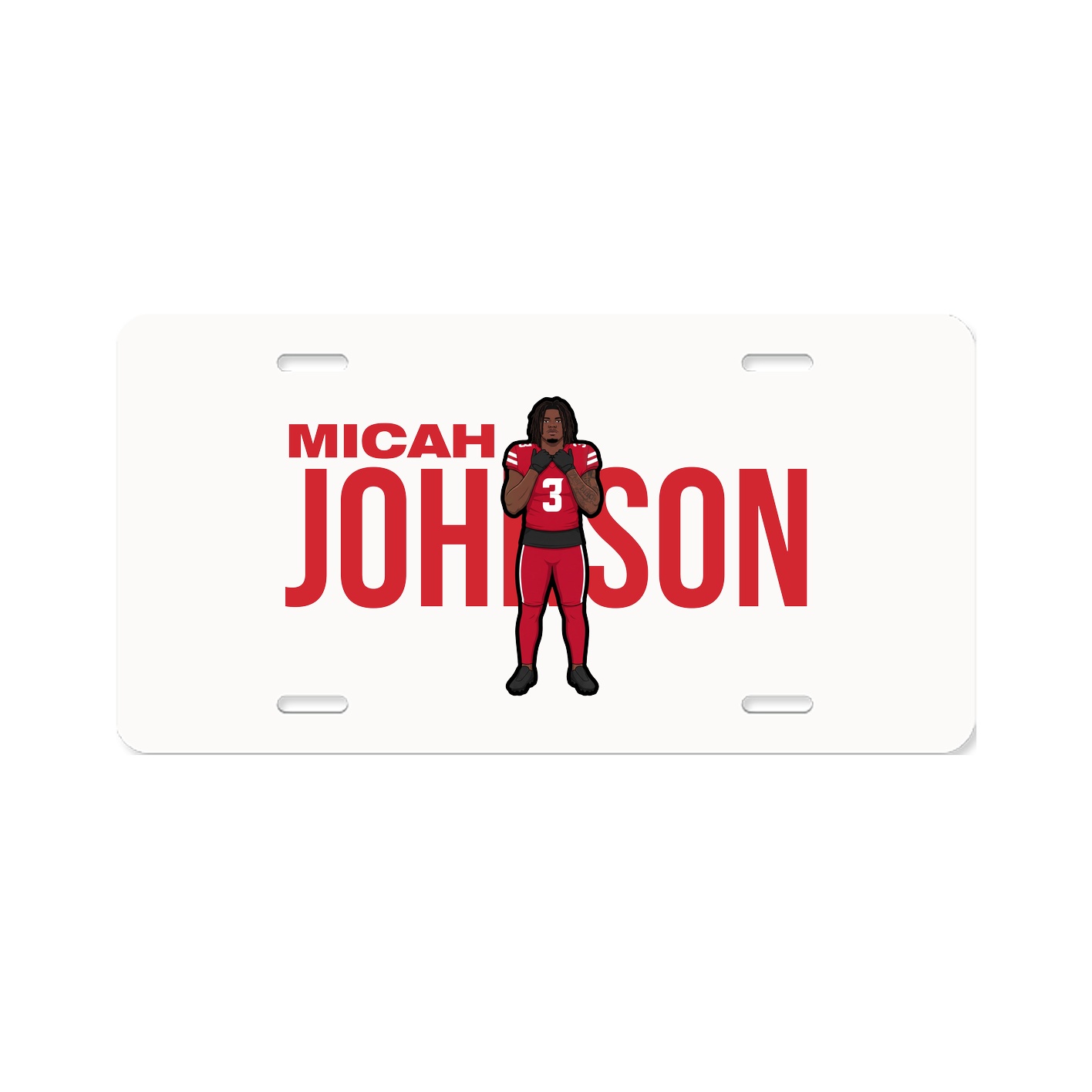 License Plate — Player Name in Classic