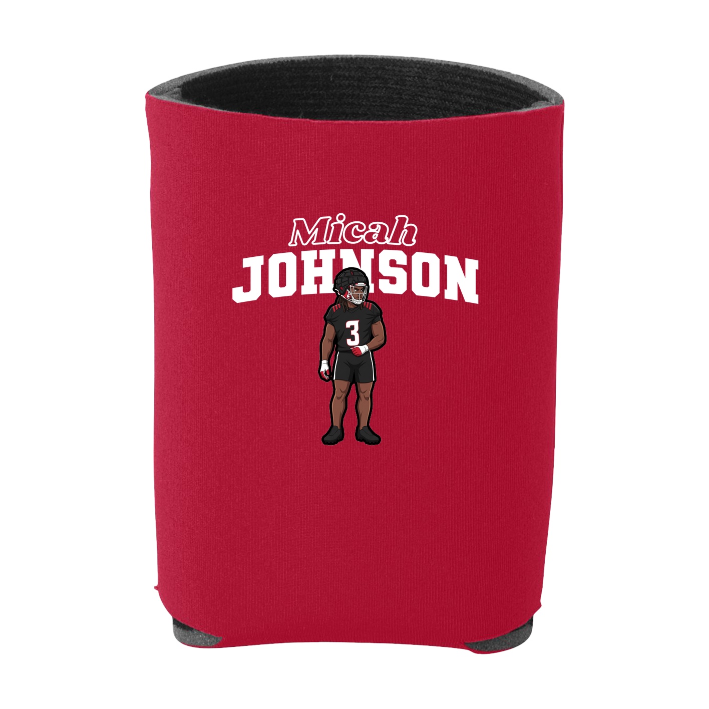 Can Holder — Name Arch in Red
