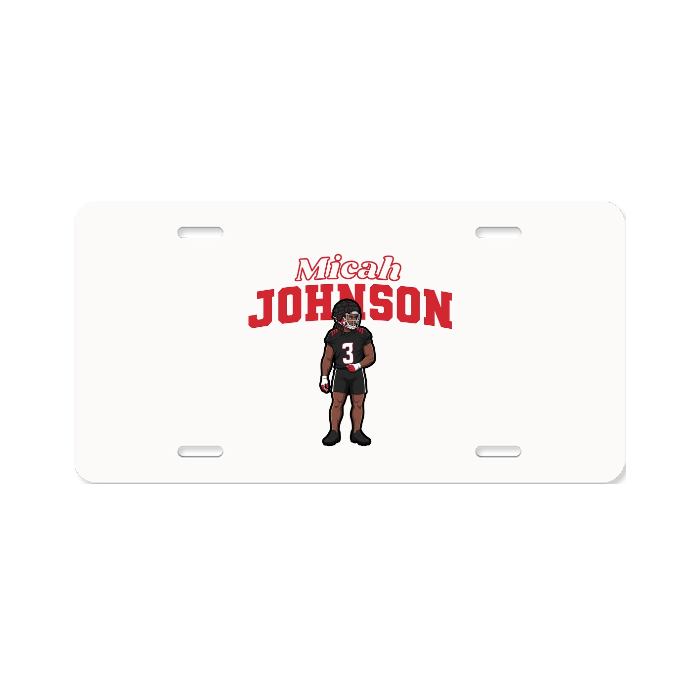 License Plate — Name Arch in Classic