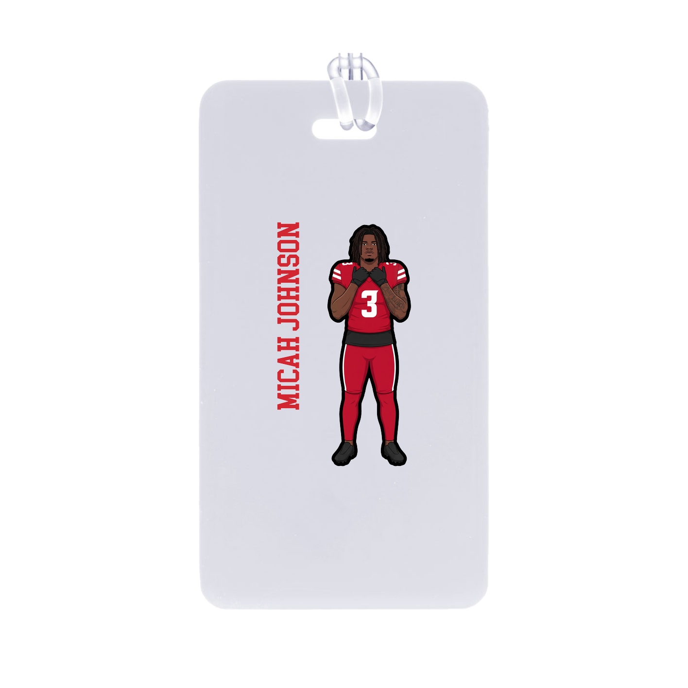 Bag Tag — Name Vertical in Classic