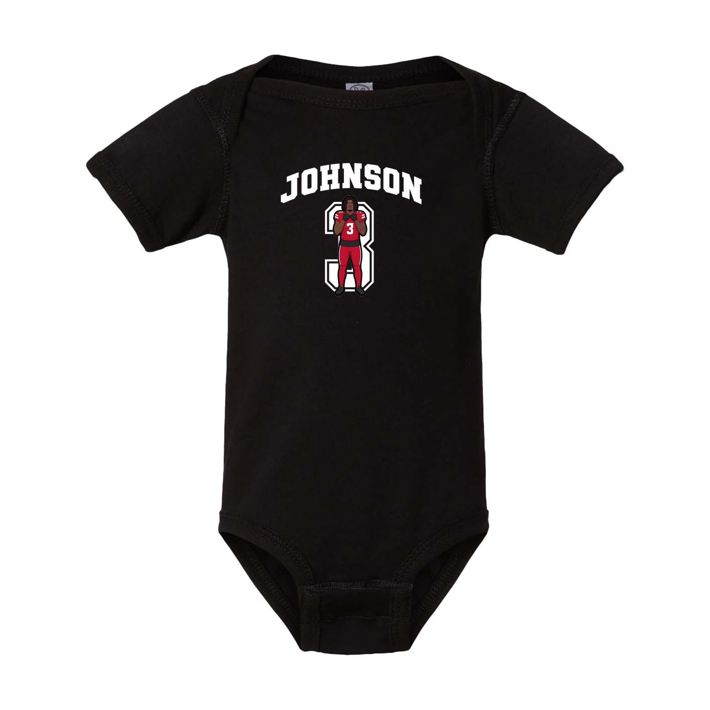Baby Onesie — Number in Black