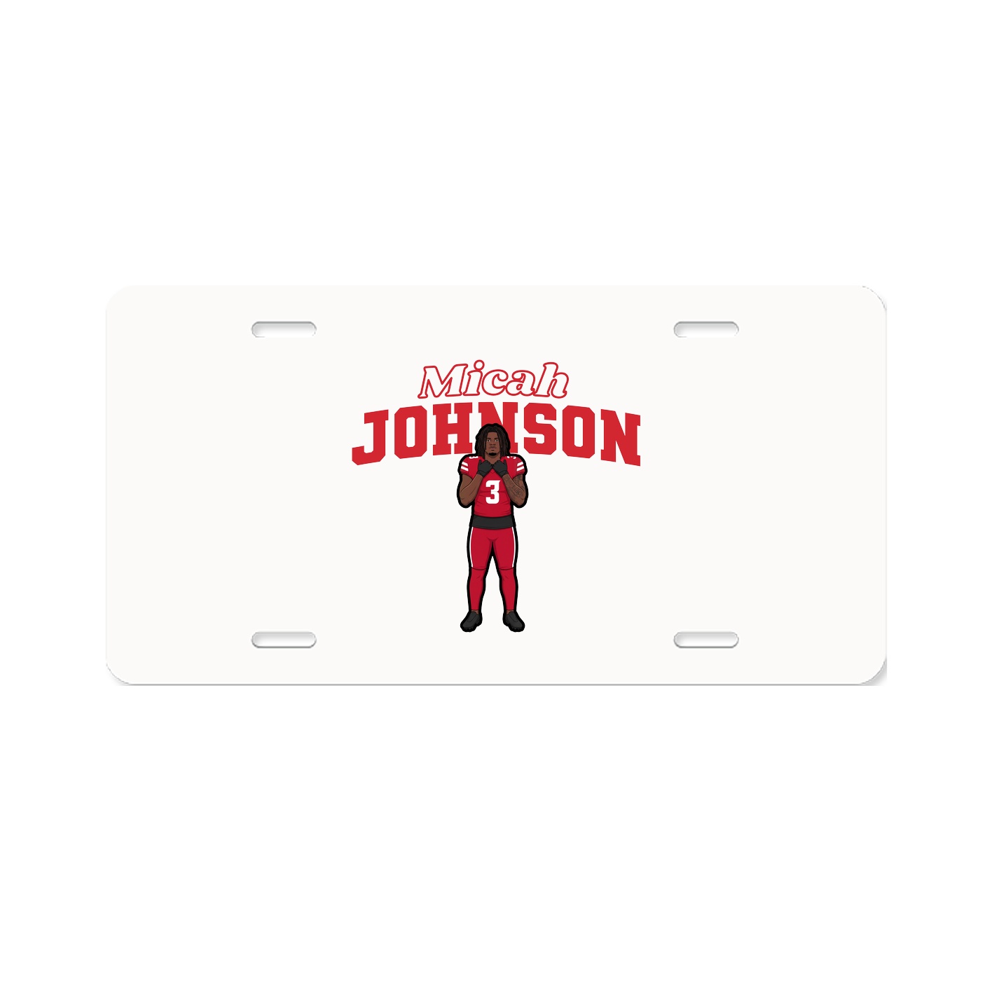 License Plate — Name Arch in Classic