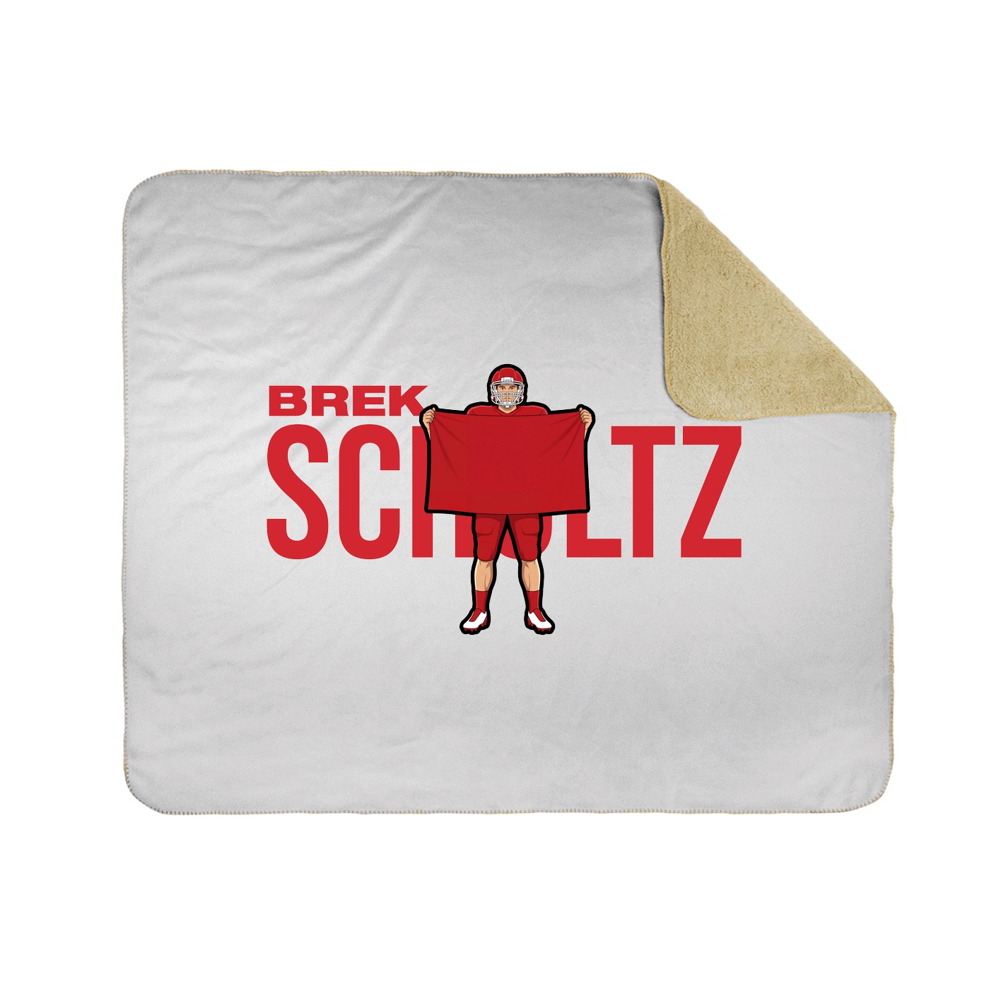 Throw Blanket — Player Name in White
