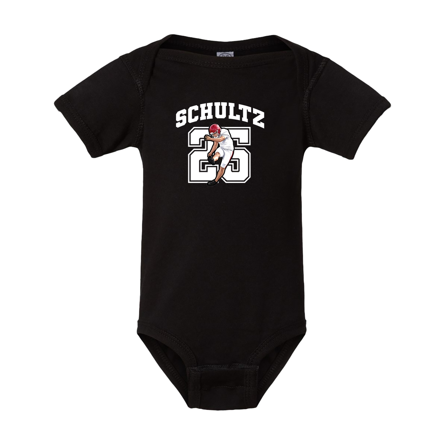 Baby Onesie — Number in Black