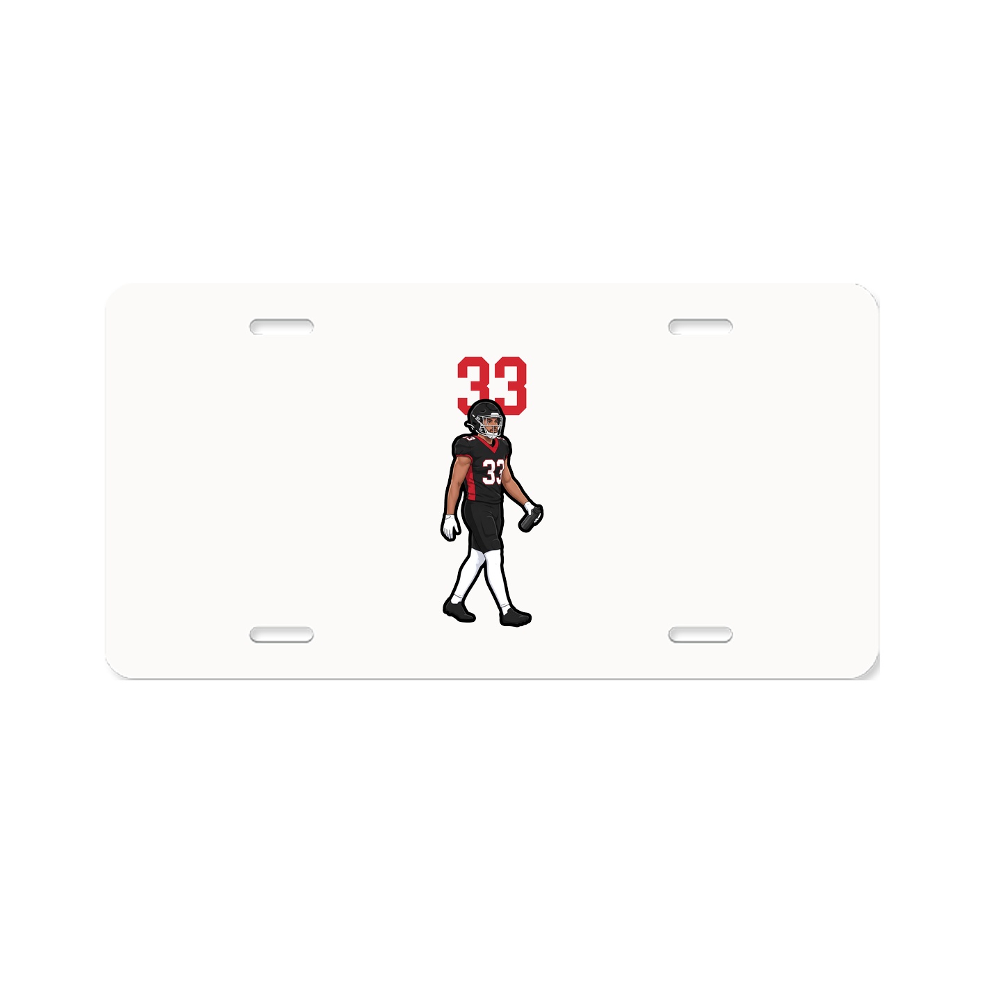 License Plate — Number Top in Classic