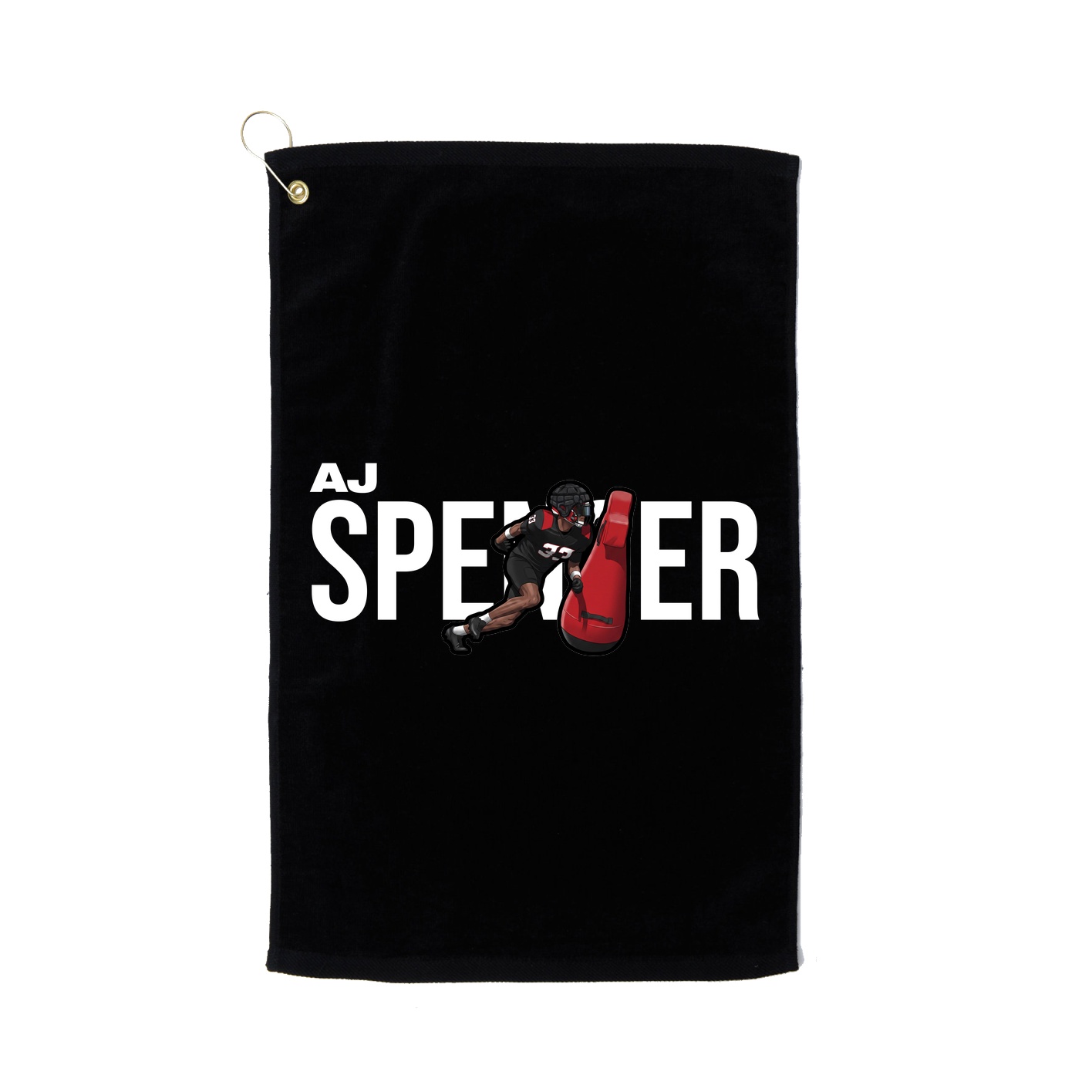 Golf Towel — Player Name in Black