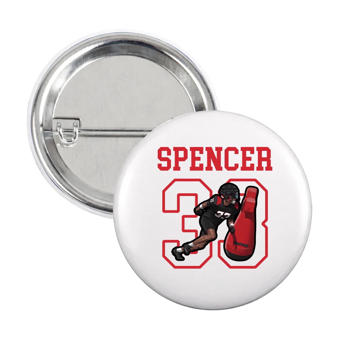 Game Day Button — Shirsey in White