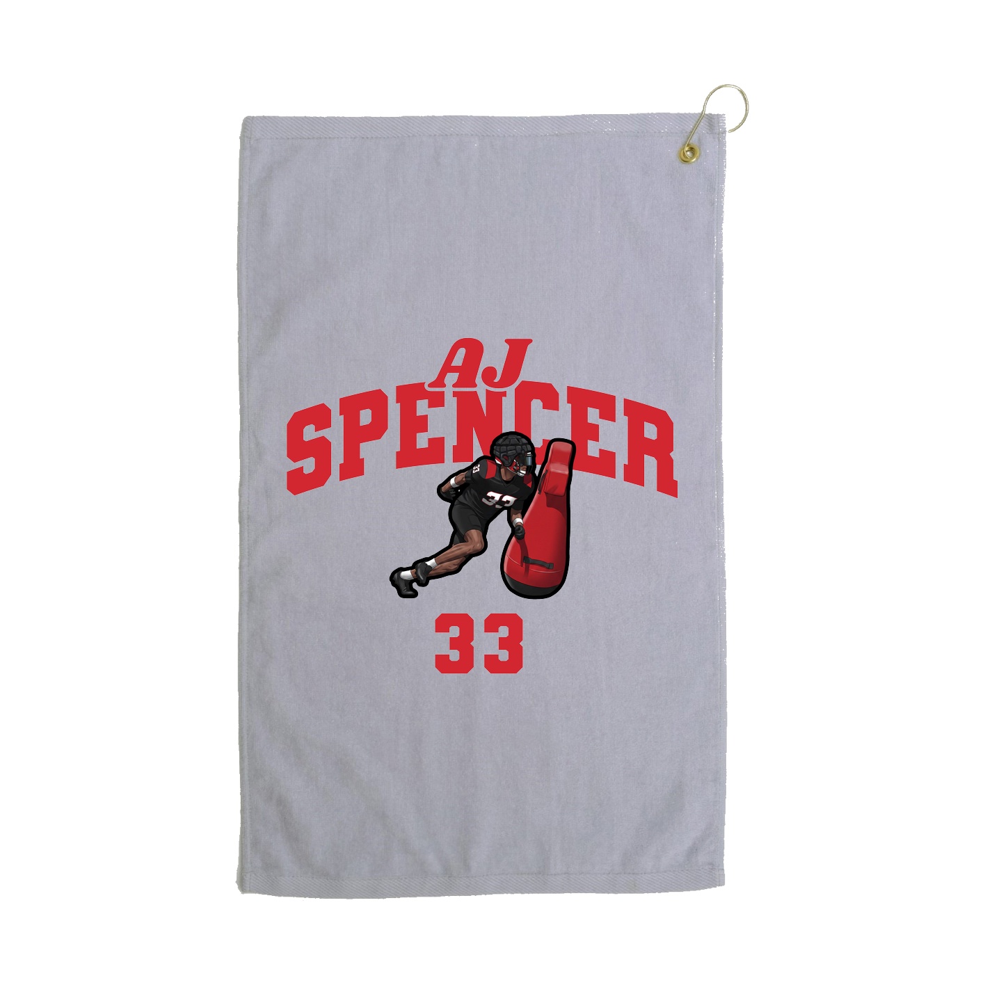 Golf Towel — Signature Arch in Grey