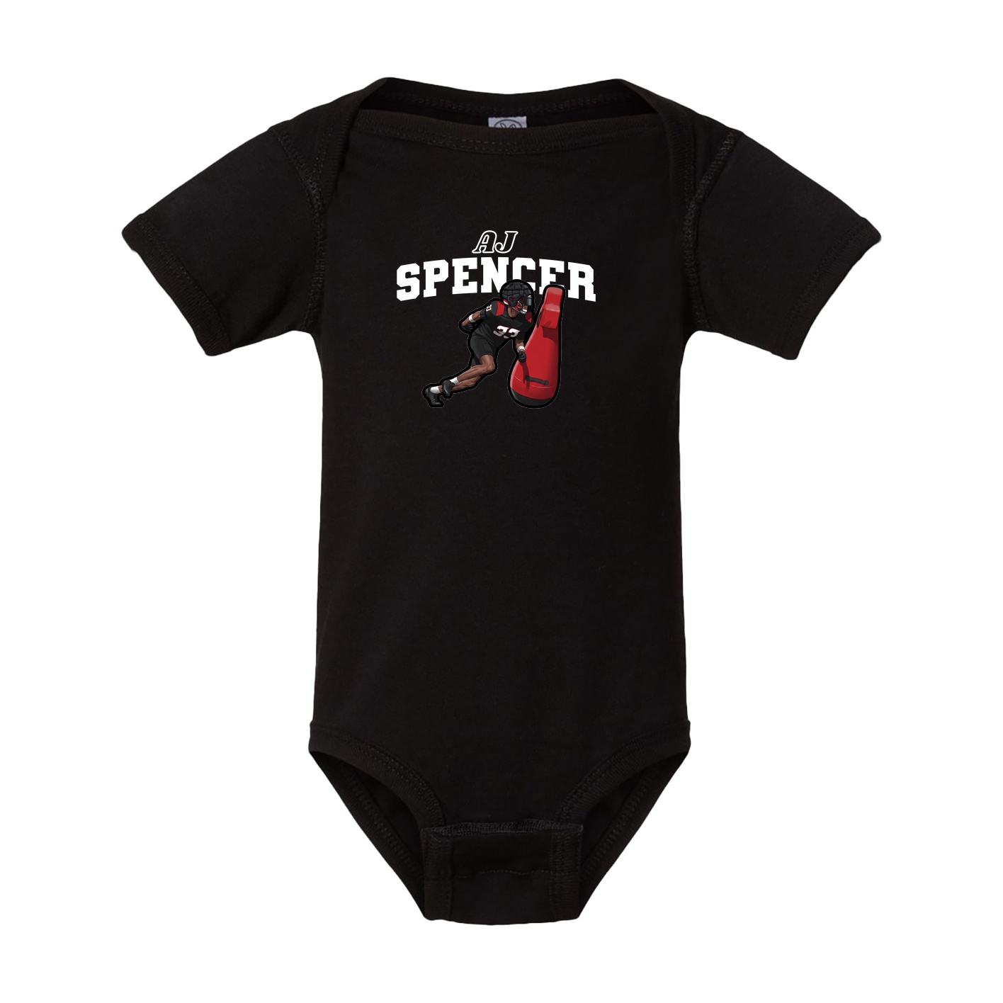 Baby Onesie — Name Arch in Black