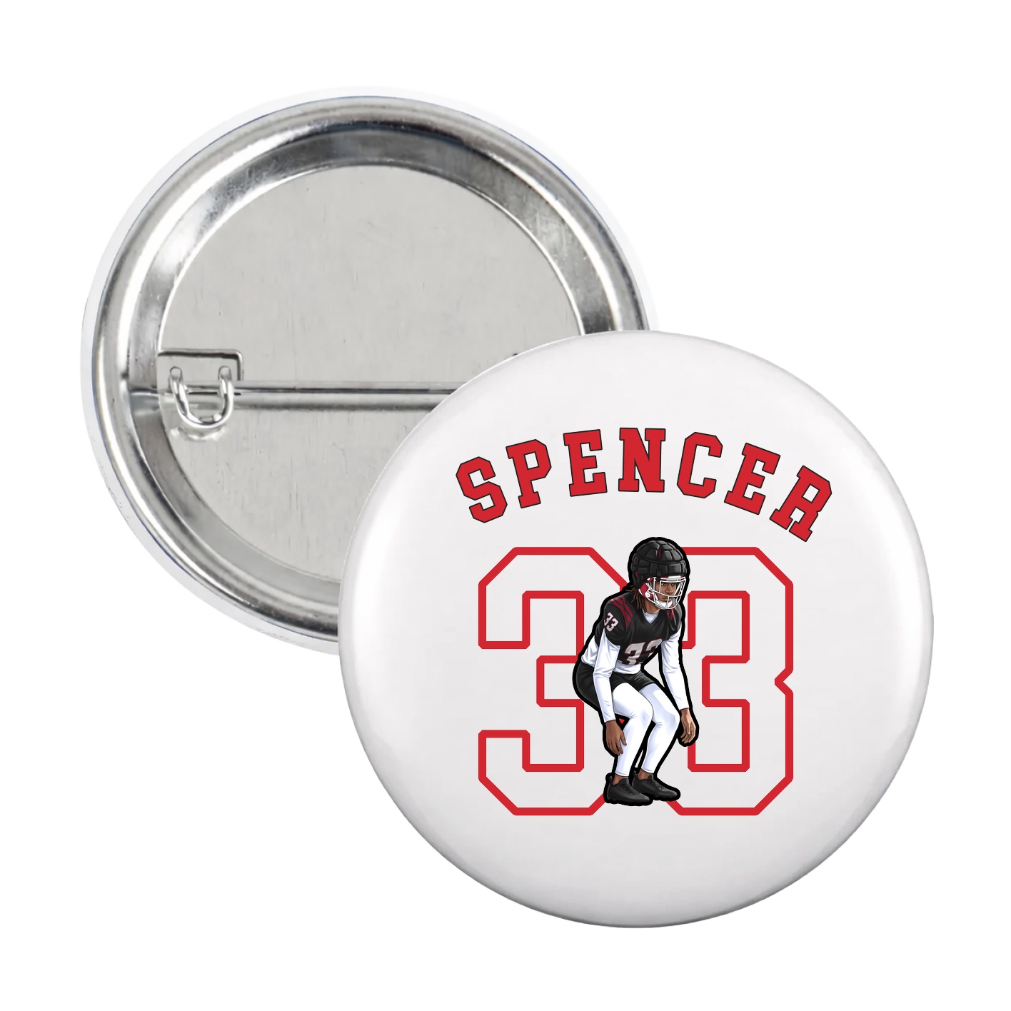 Game Day Button — Shirsey Arch in White