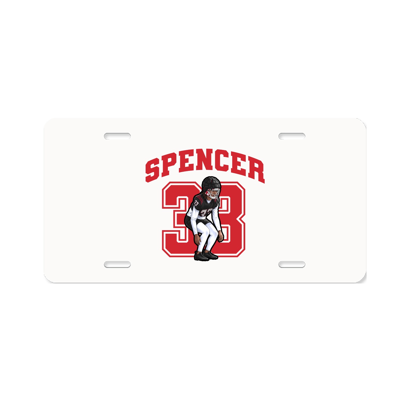 License Plate — Number in Classic