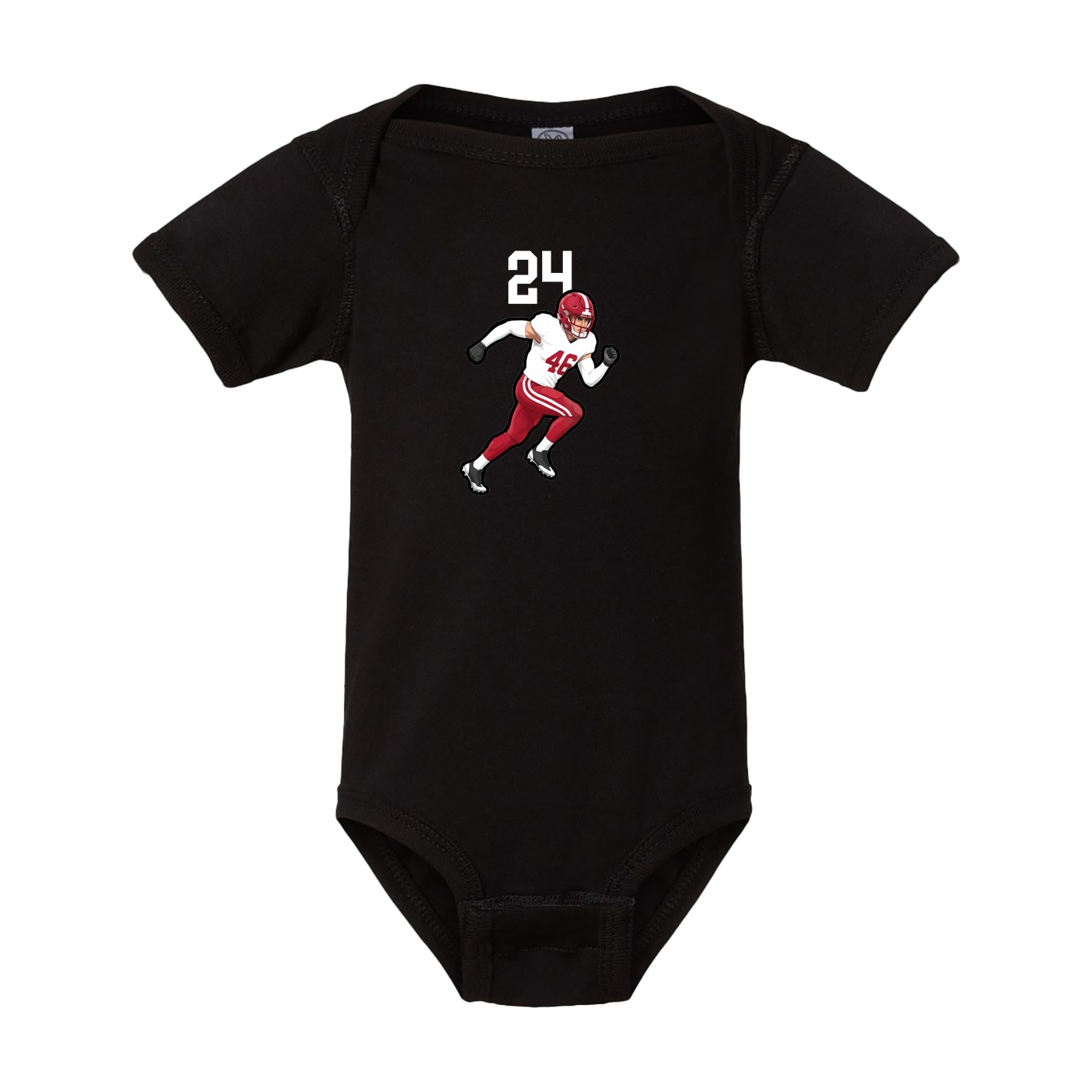 Baby Onesie — Number Top in Black