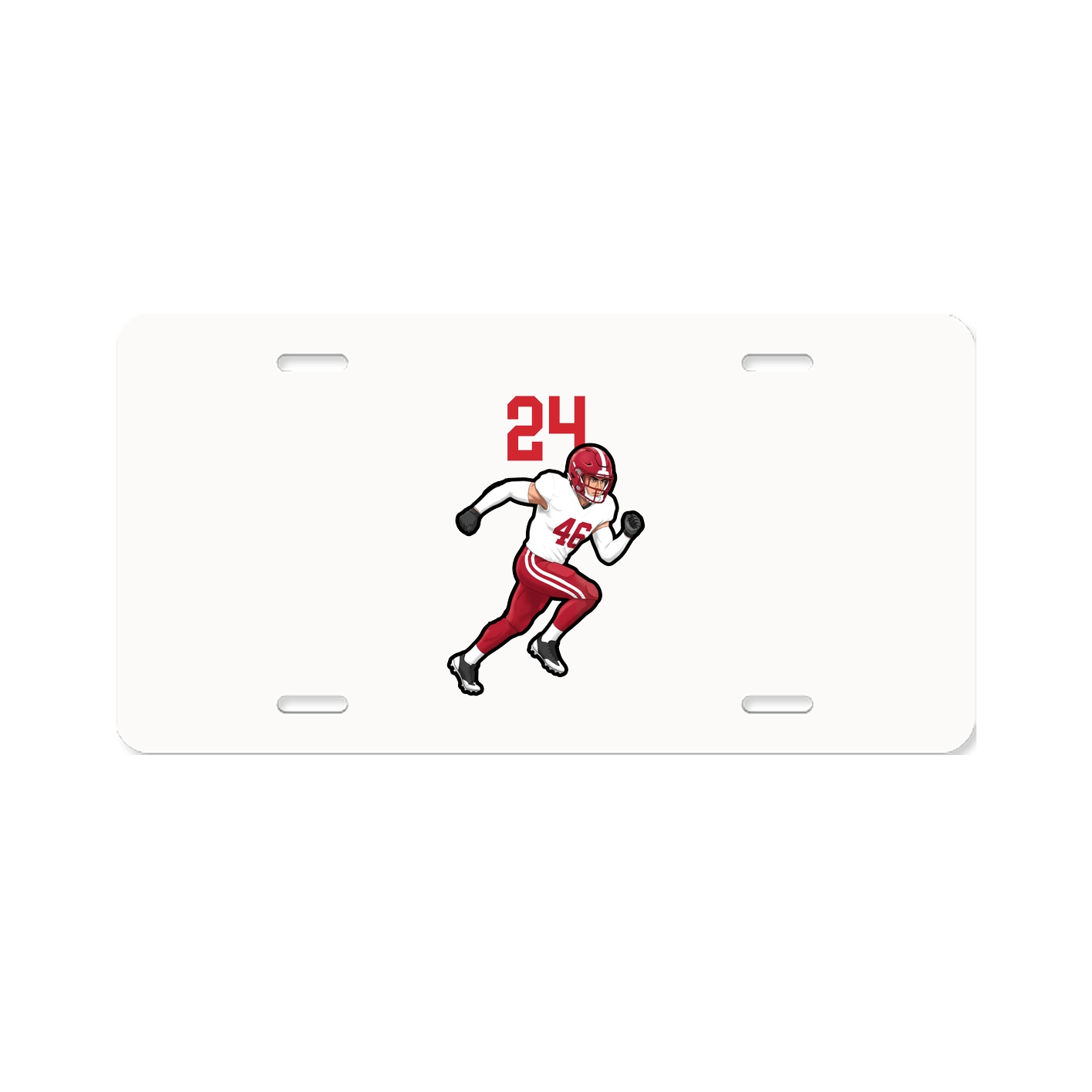 License Plate — Number Top in Classic