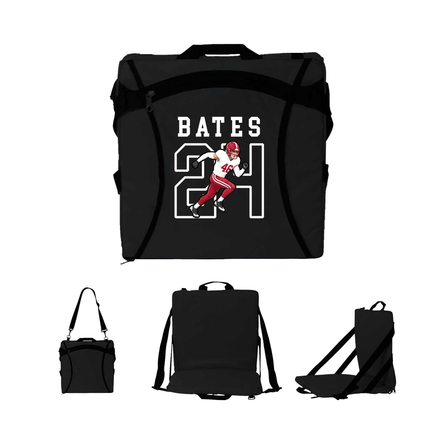 Folding Stadium Seat — Shirsey in Black