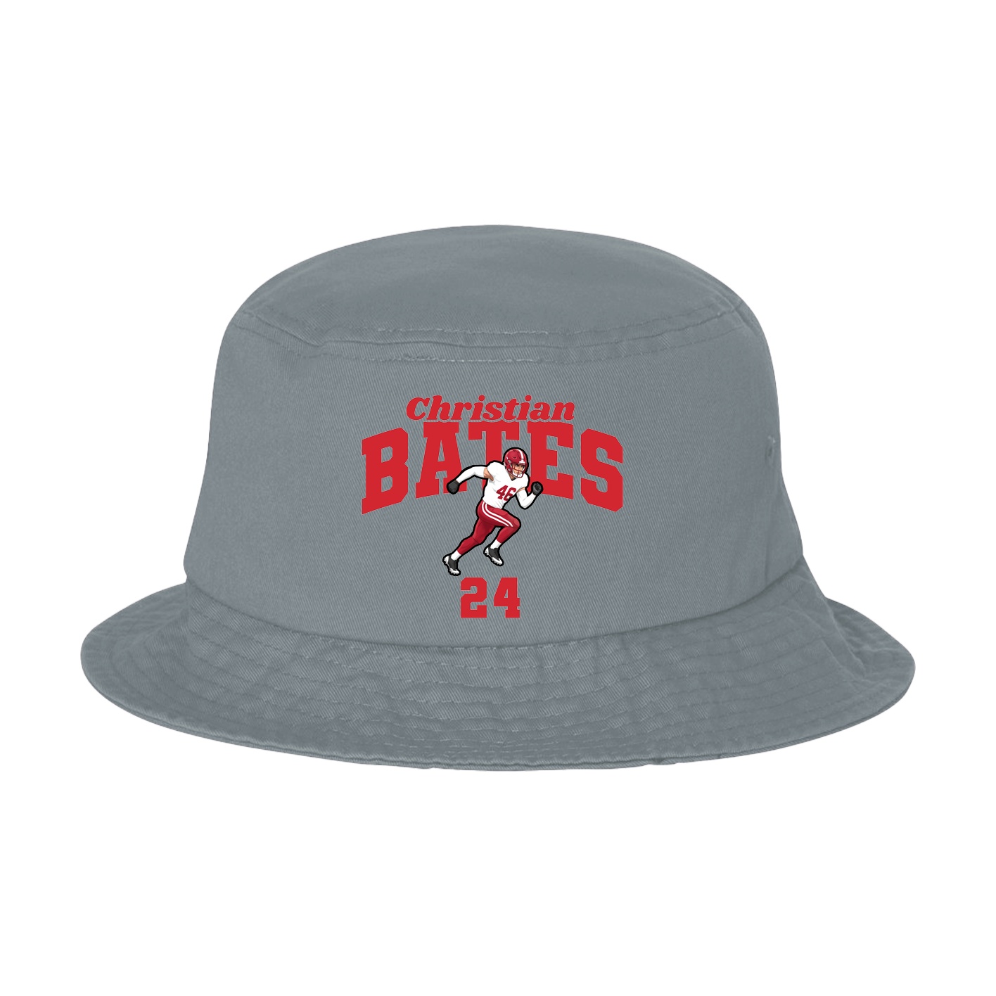 Bucket Cap — Signature Arch in Grey