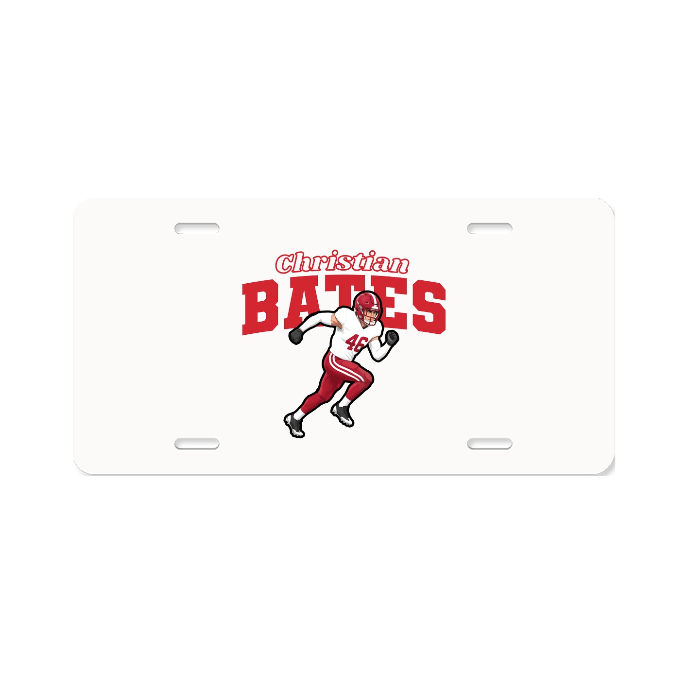 License Plate — Name Arch in Classic