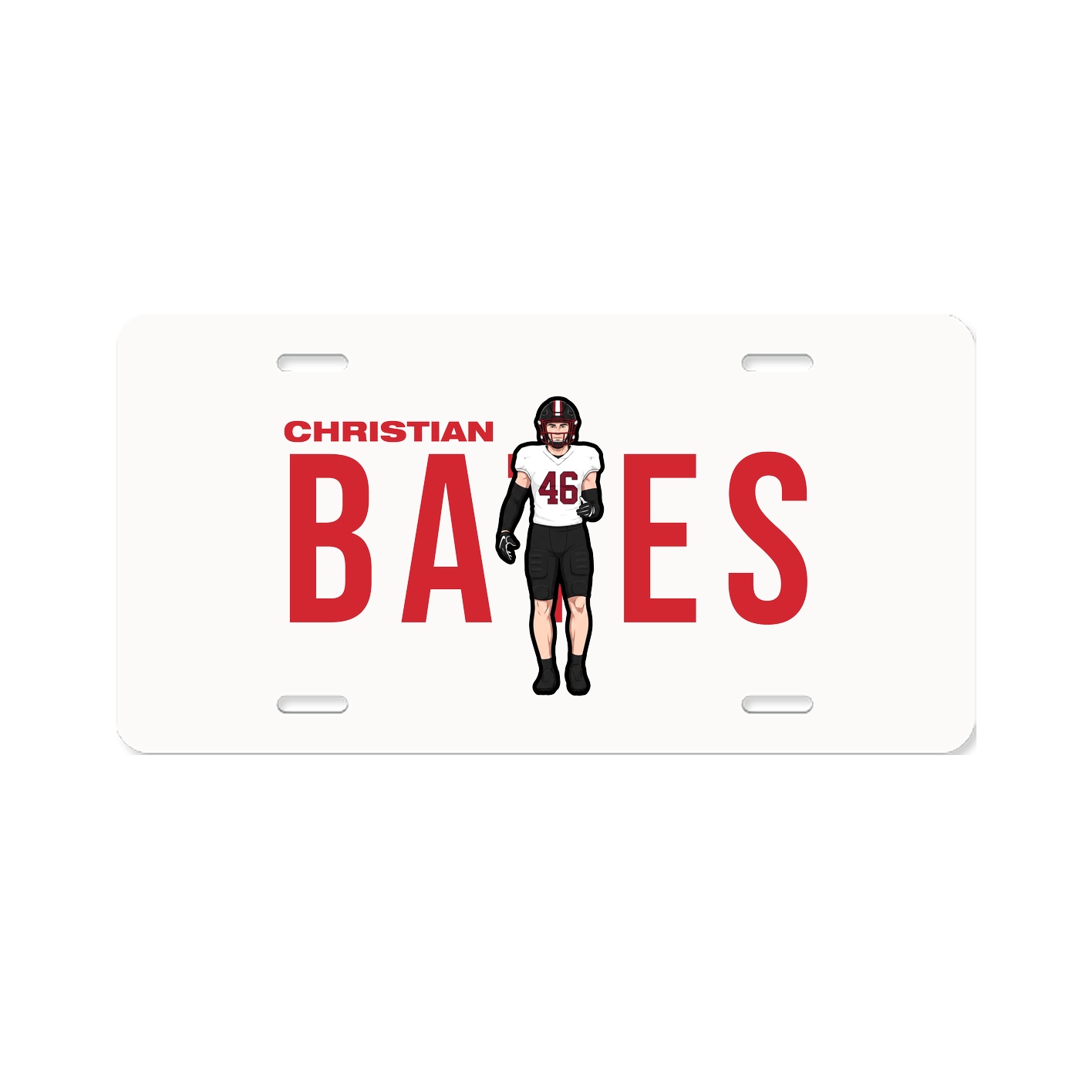 License Plate — Player Name in Classic