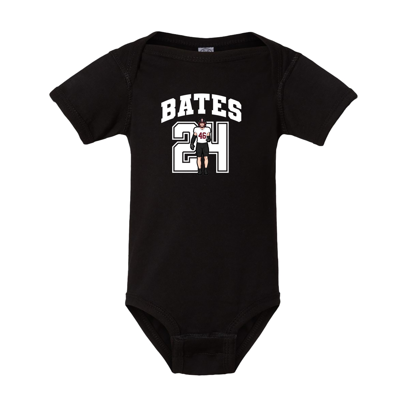 Baby Onesie — Number in Black
