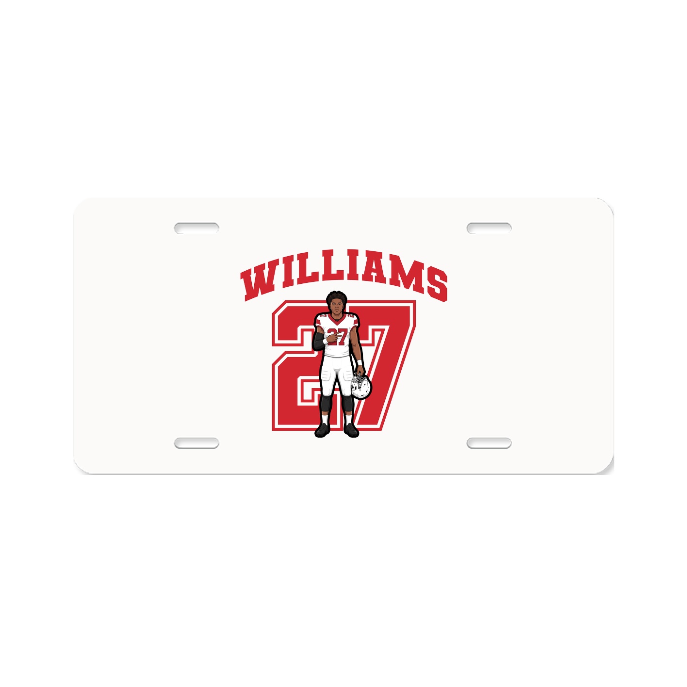 License Plate — Number in Classic