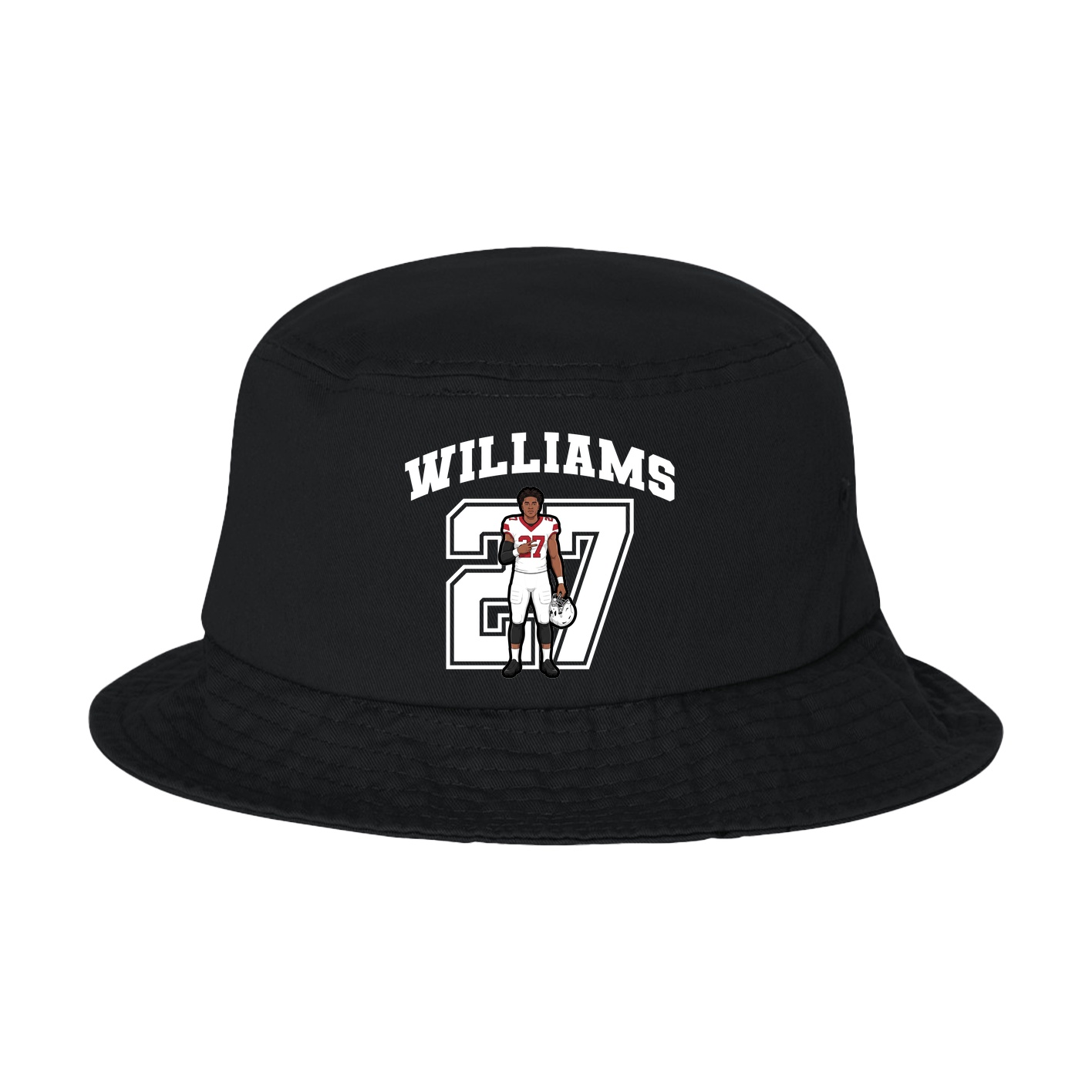 Bucket Cap — Number in Black