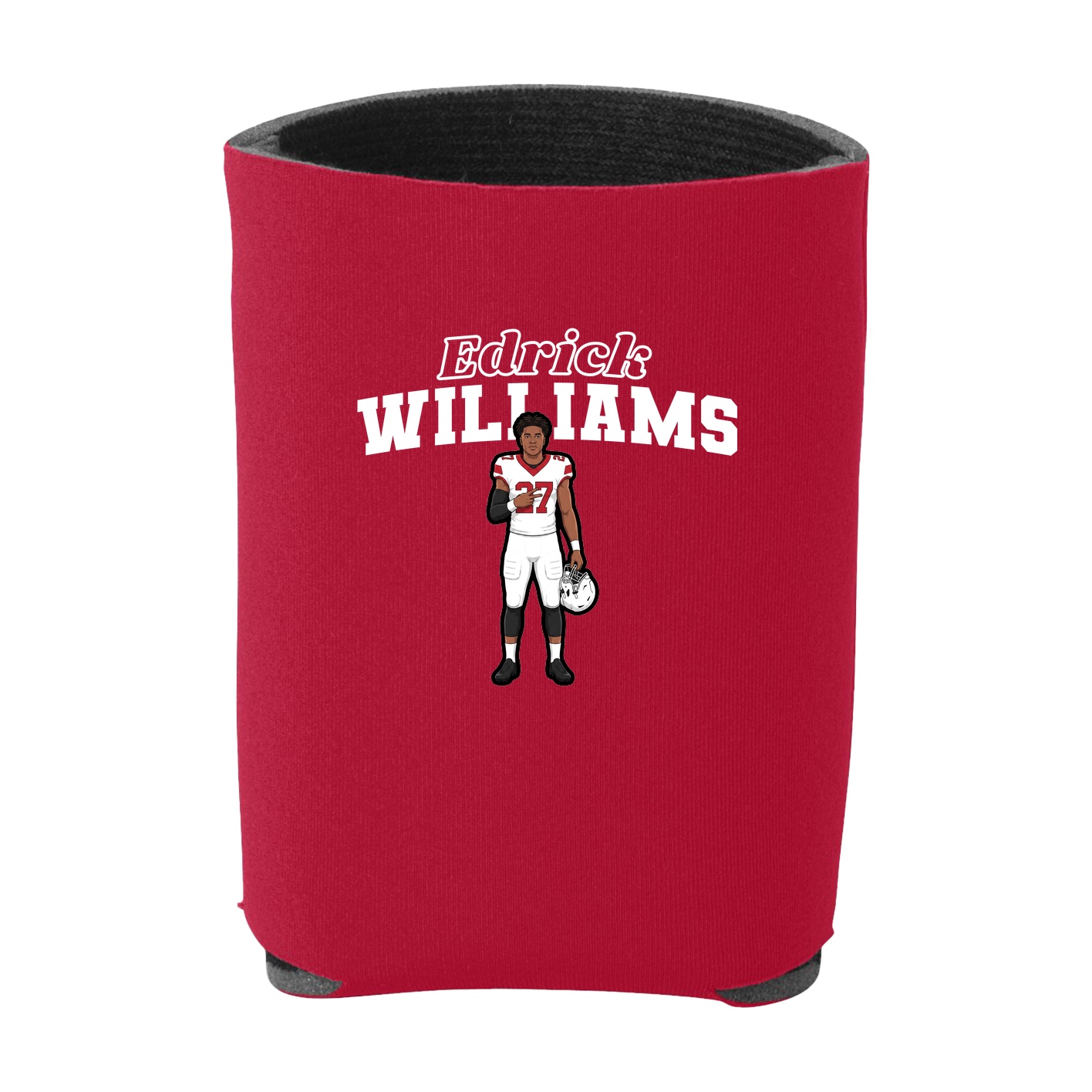 Can Holder — Name Arch in Red