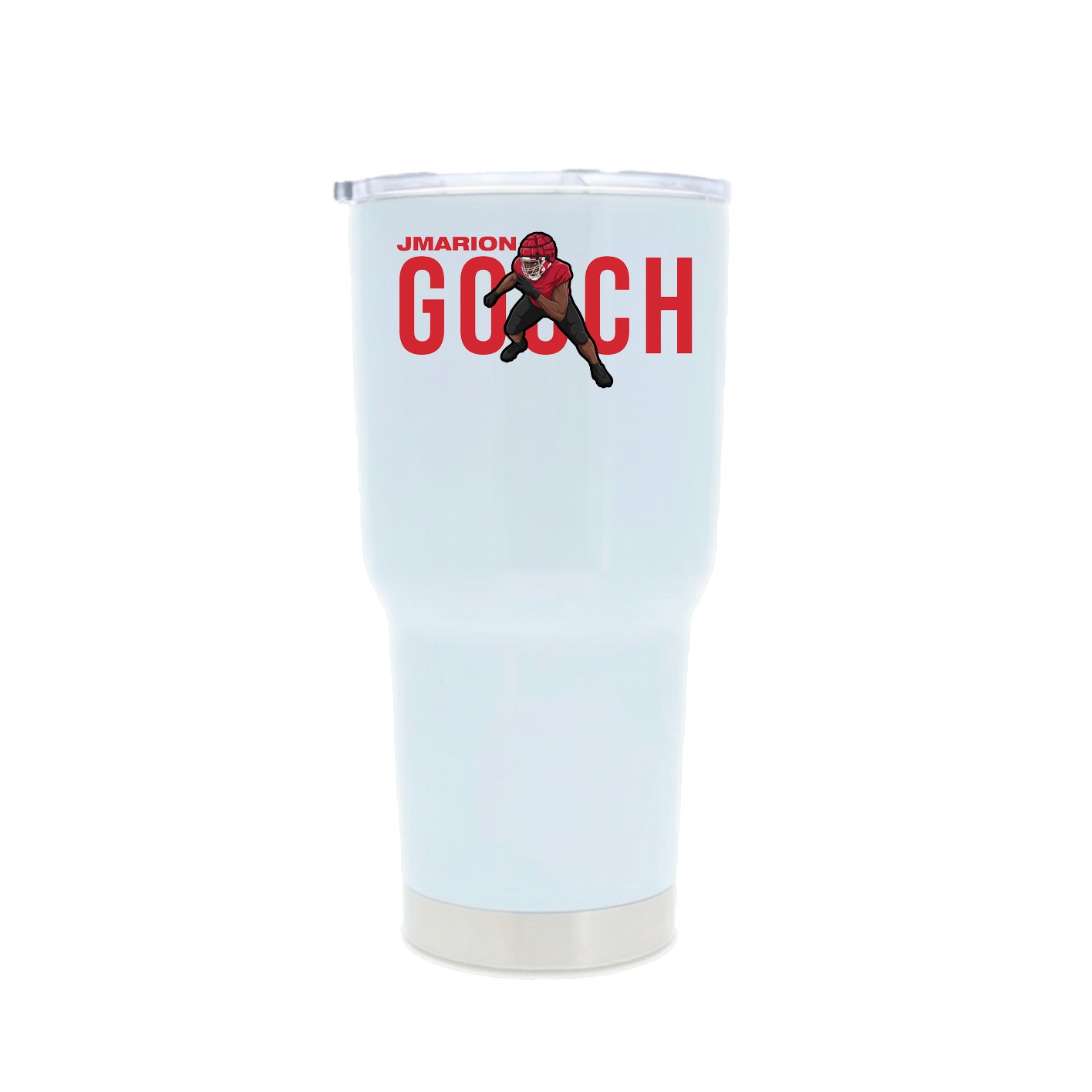 30oz Stainless Steel Tumbler — Player Name in White
