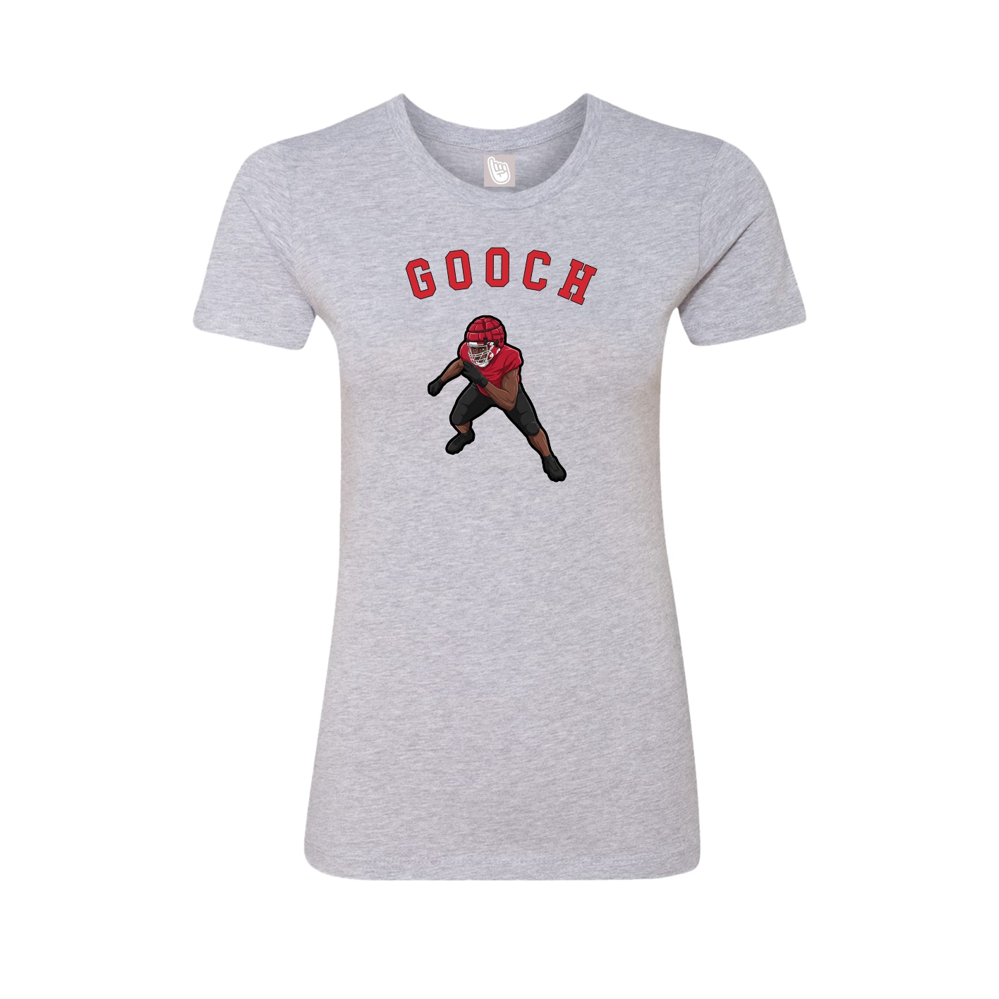 Fitted Women's Tee — Shirsey Arch in Grey