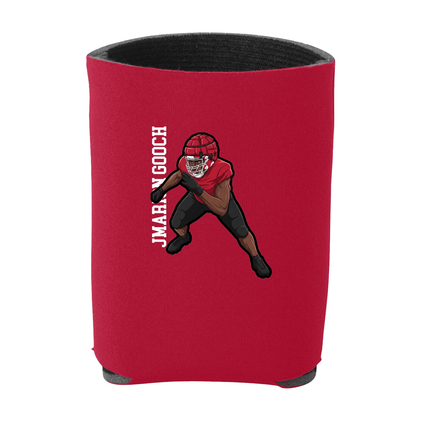 Can Holder — Name Vertical in Red