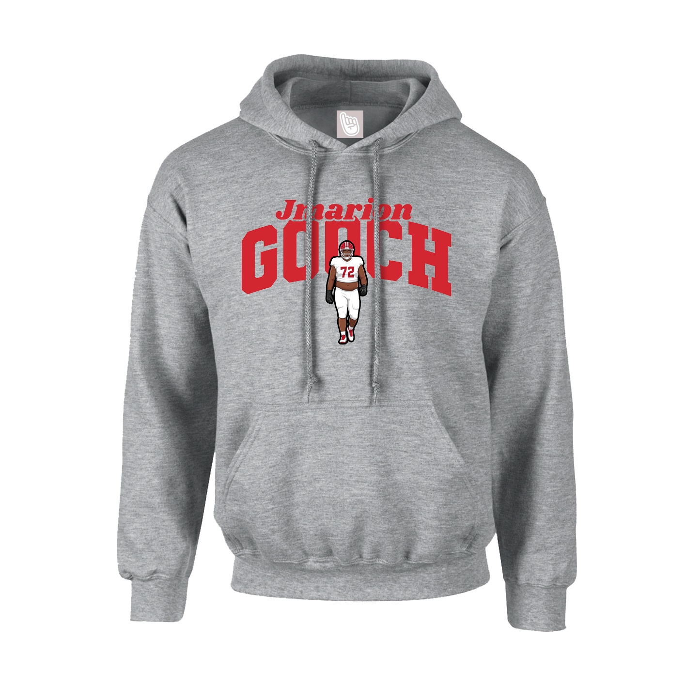 Hoodie — Signature Arch in Grey