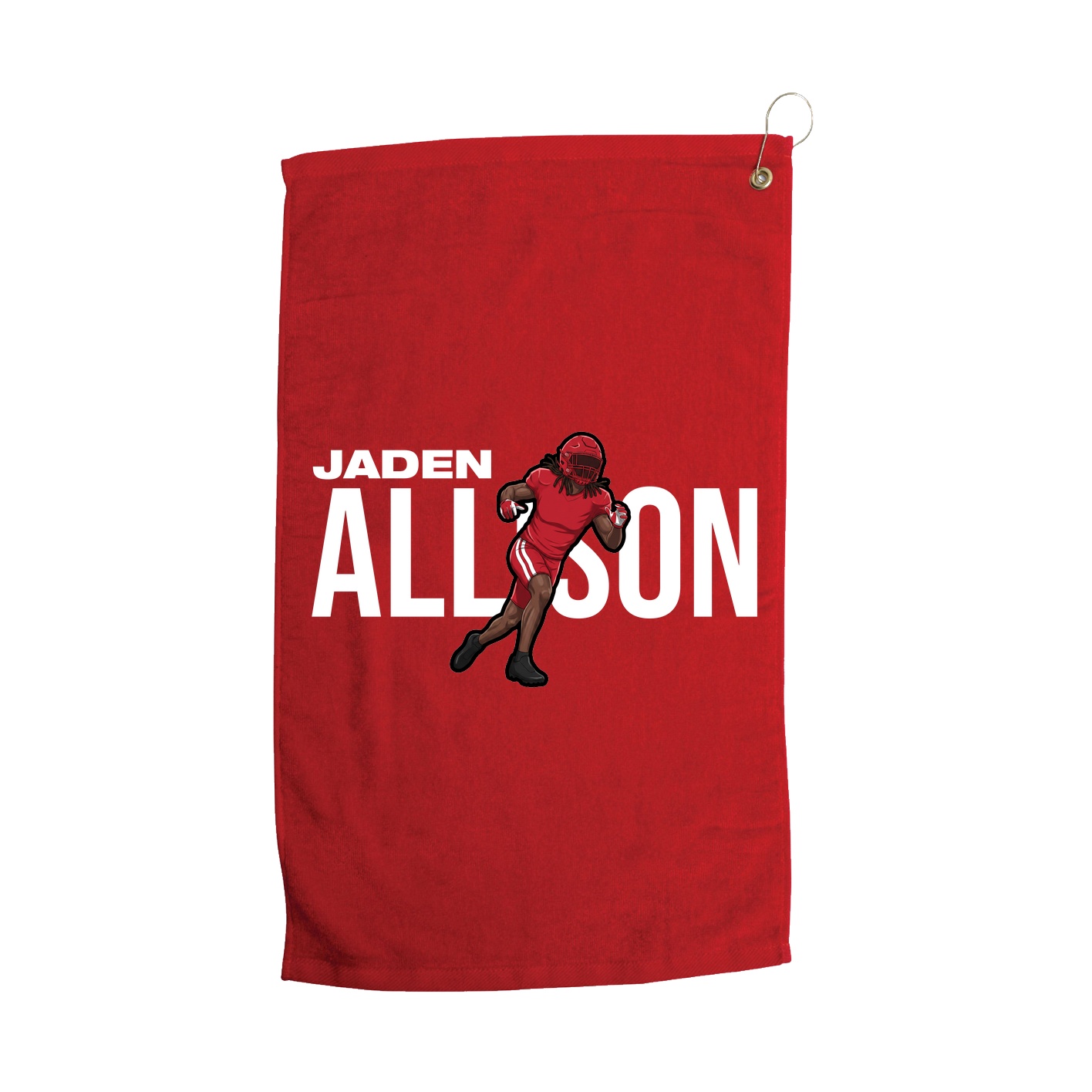 Golf Towel — Player Name in Red