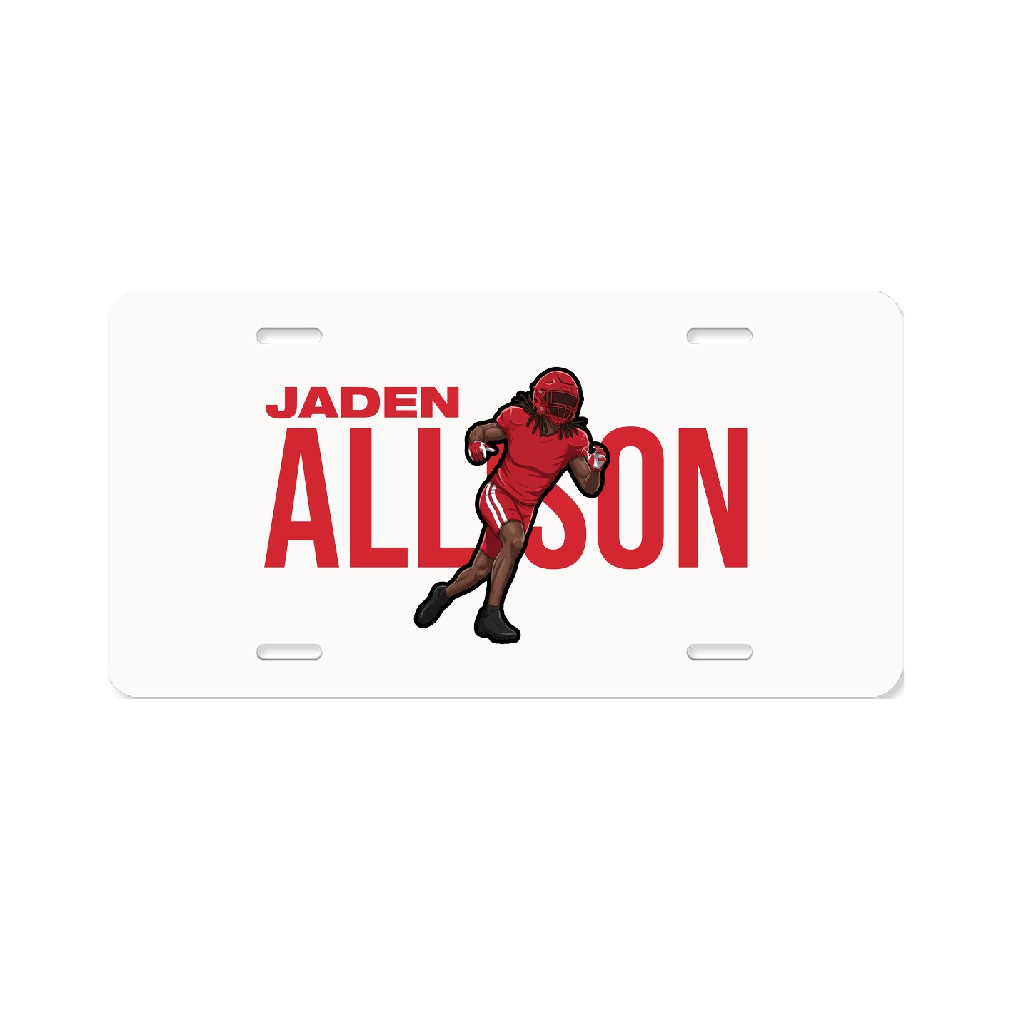 License Plate — Player Name in Classic