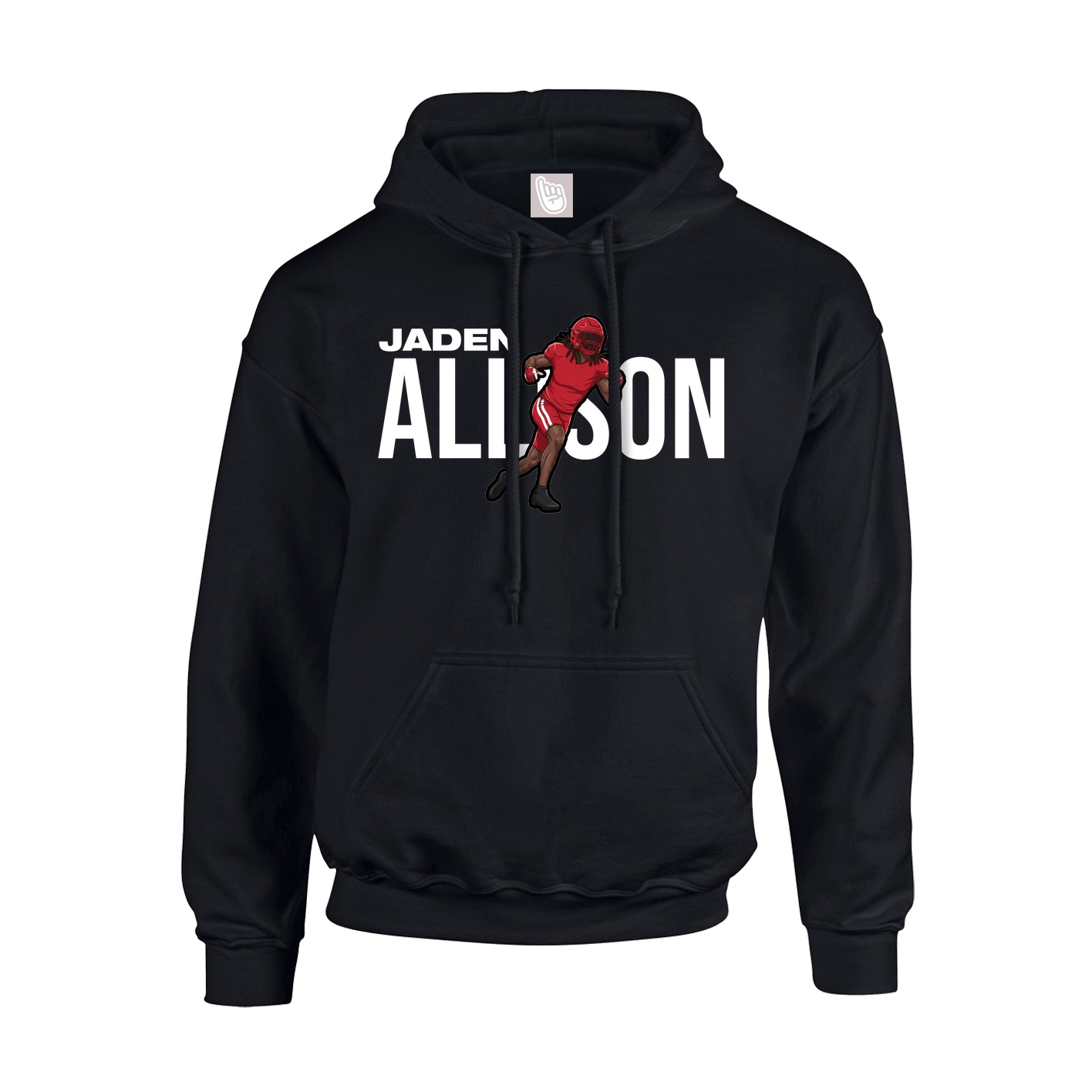 Youth Hoodie — Player Name in Black