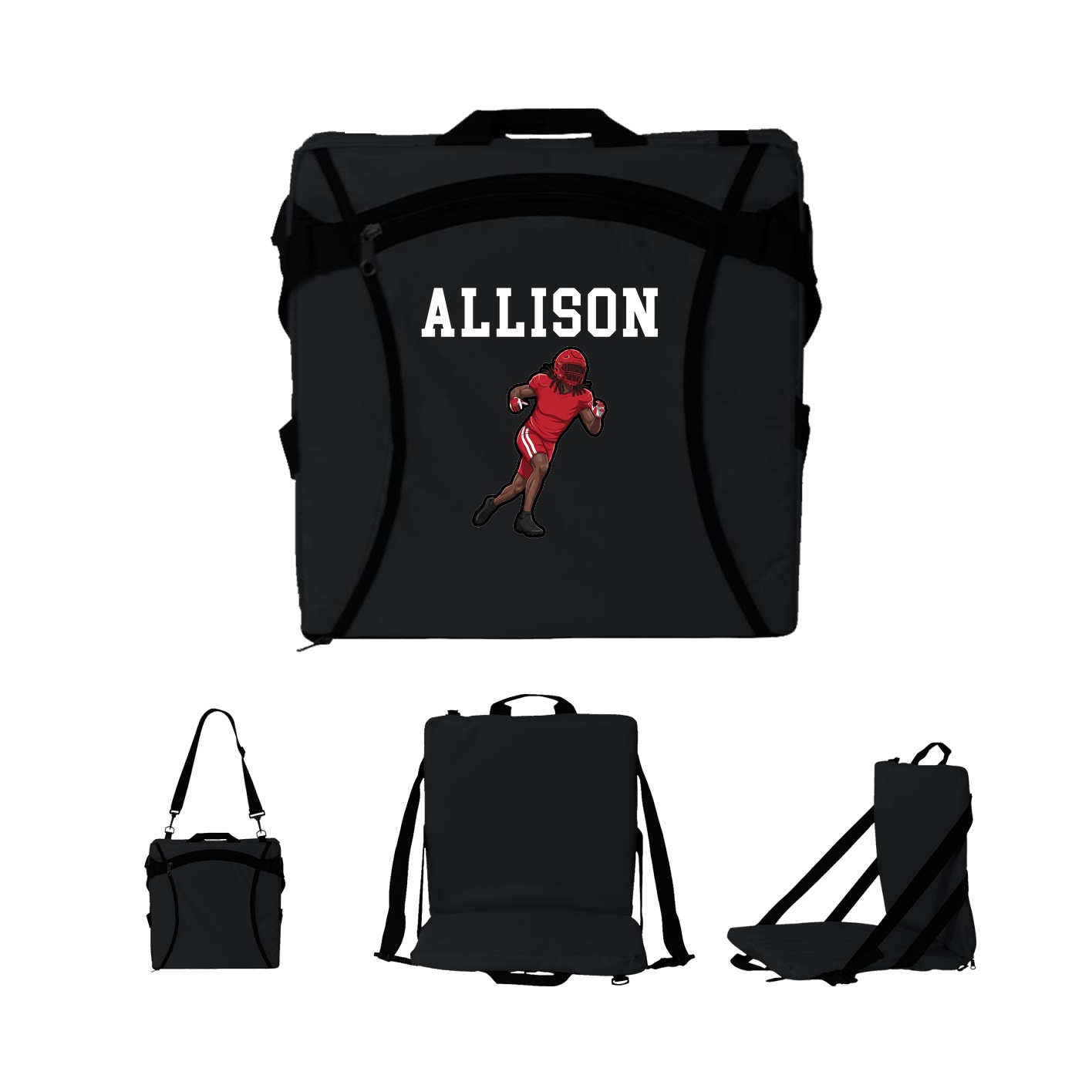 Folding Stadium Seat — Shirsey in Black