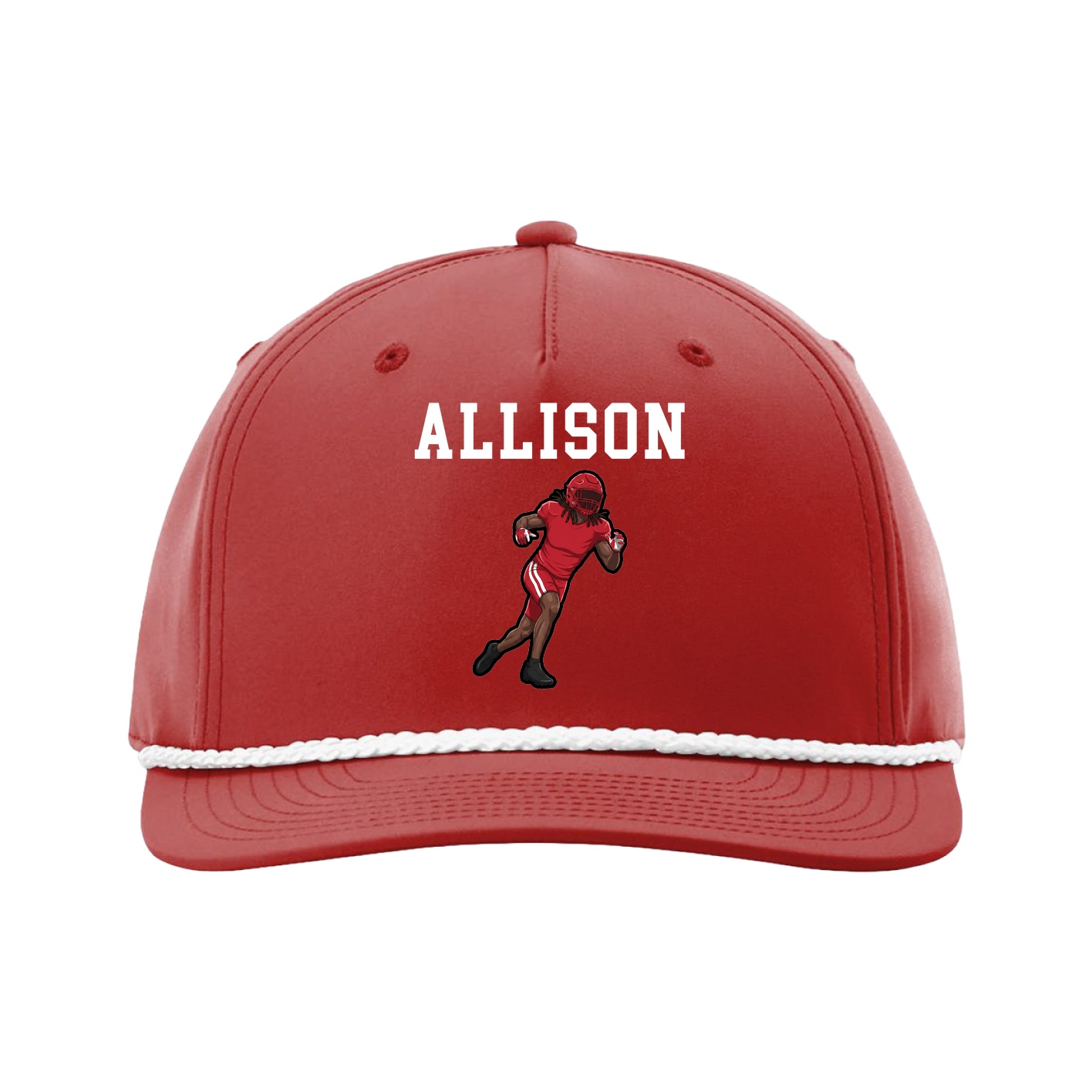 Five-Panel Classic Rope Cap — Shirsey in Red