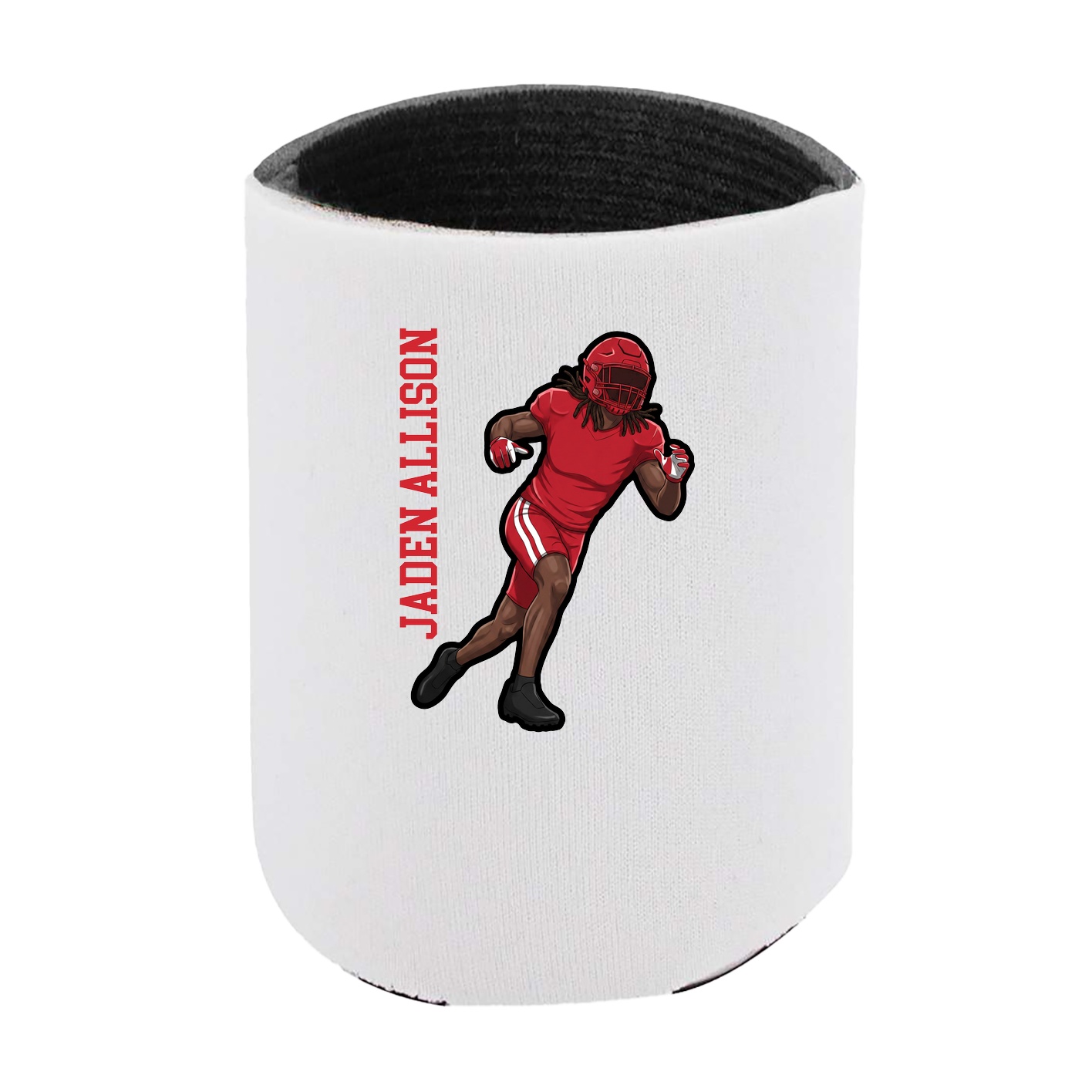 Can Holder — Name Vertical in White