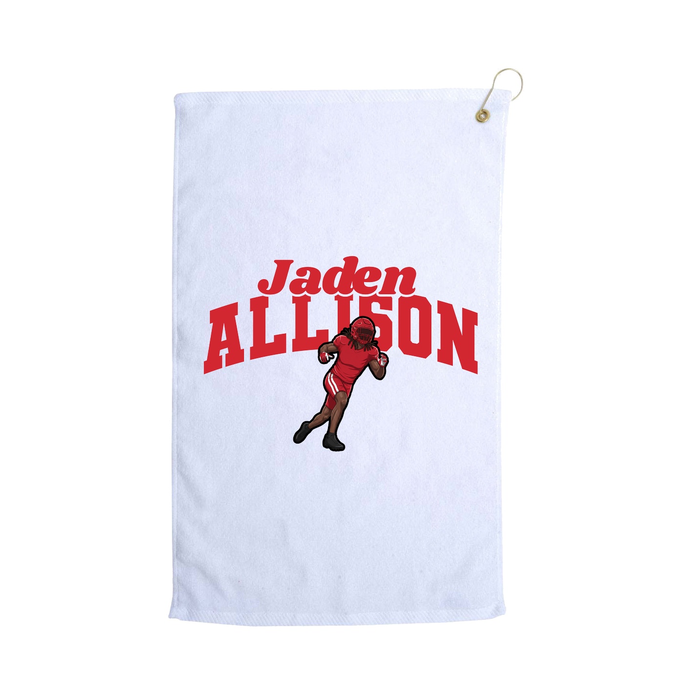 Golf Towel — Signature Arch in White