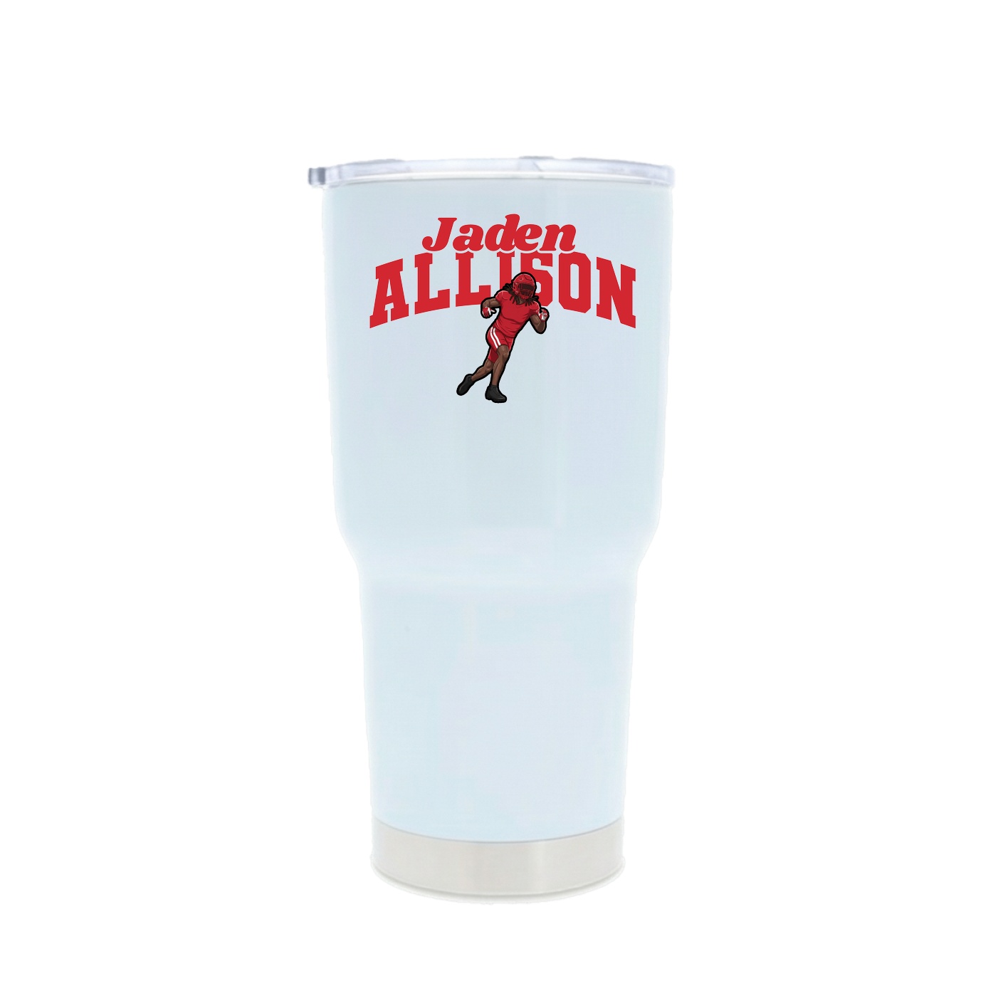 30oz Stainless Steel Tumbler — Signature Arch in White