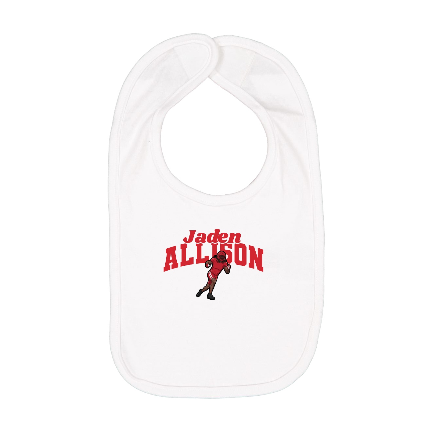 Infant Bib — Signature Arch in White